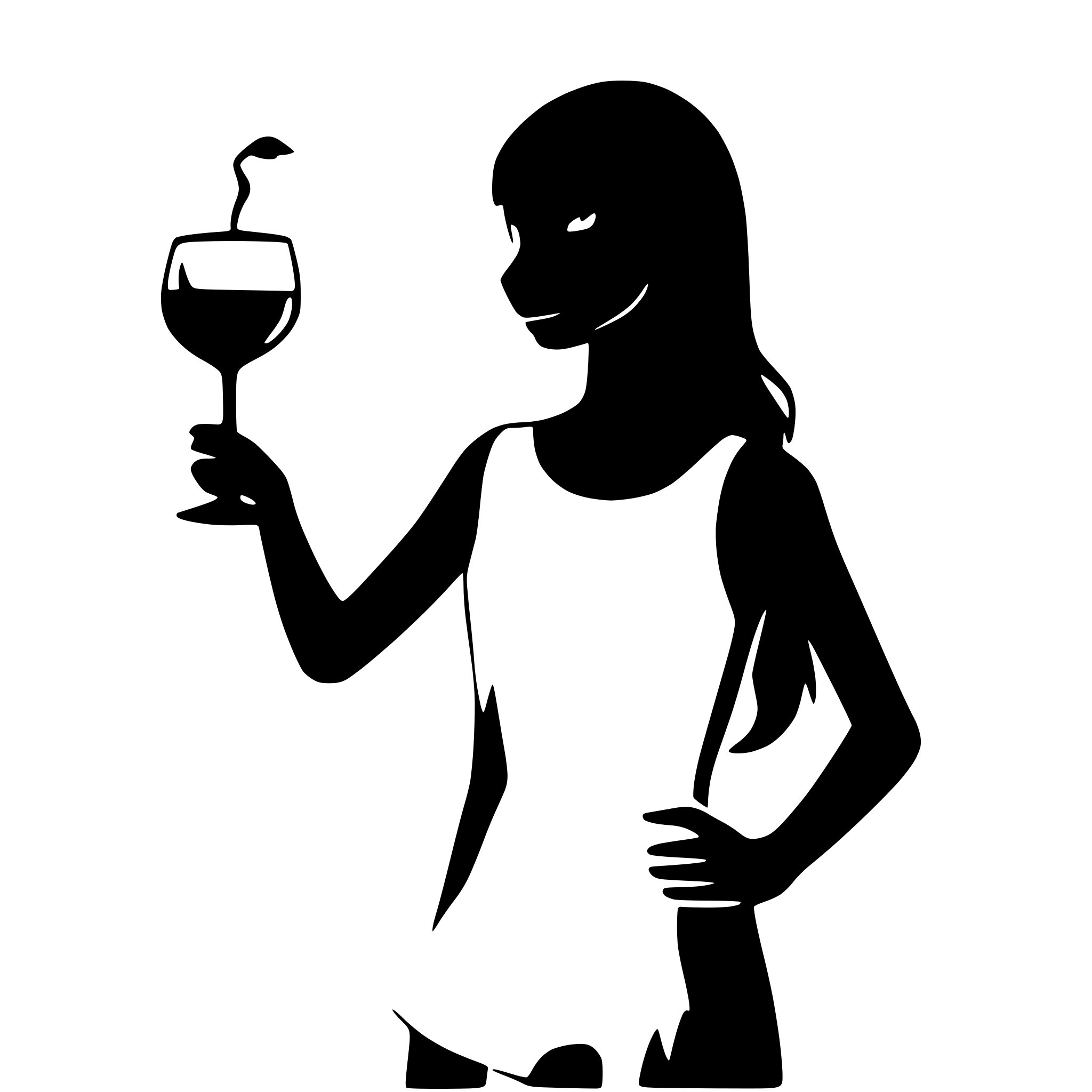 AI-generated SVG of a dinosaur with a glss of wine in the hand