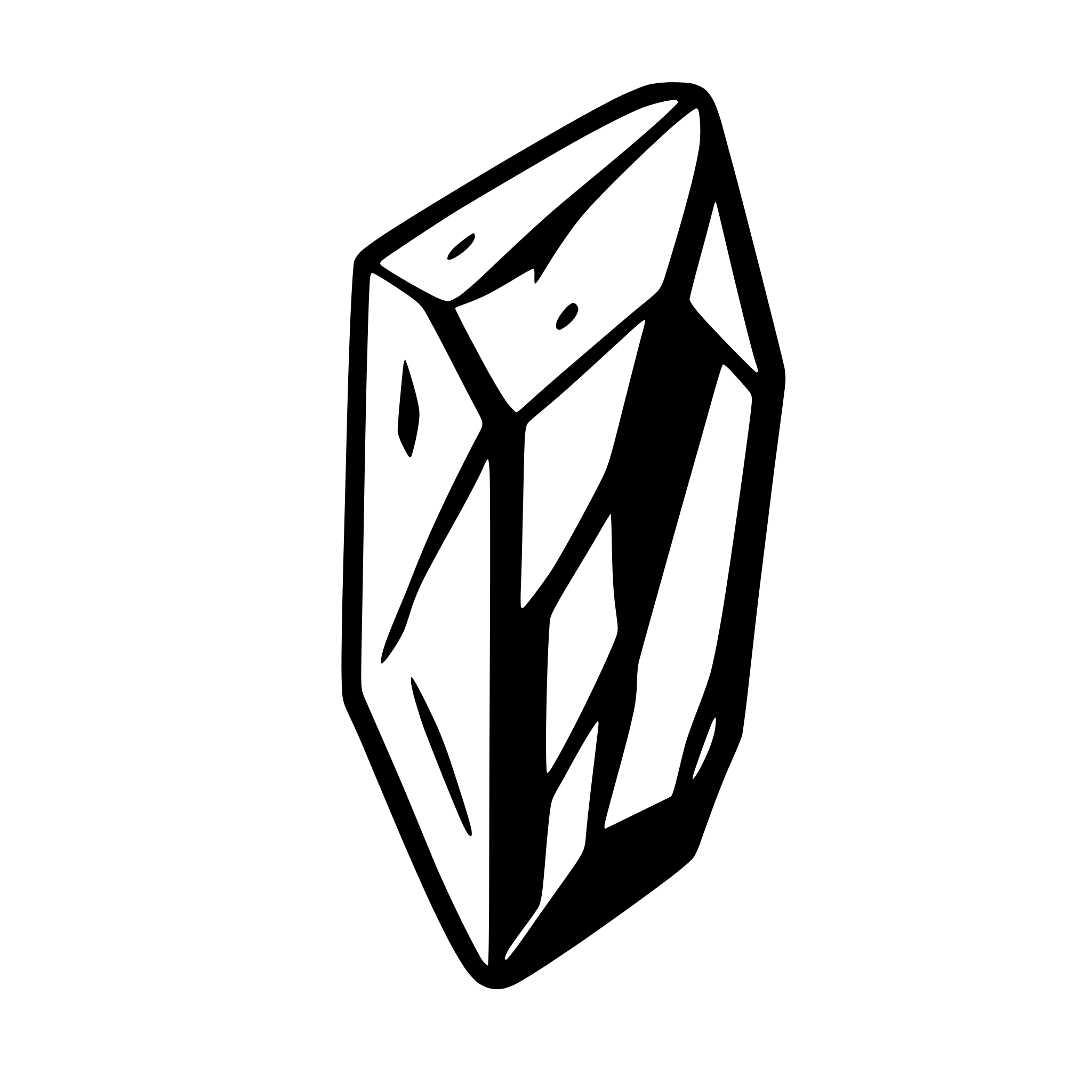 AI-generated SVG of a ore in a shape of small rectangle shard