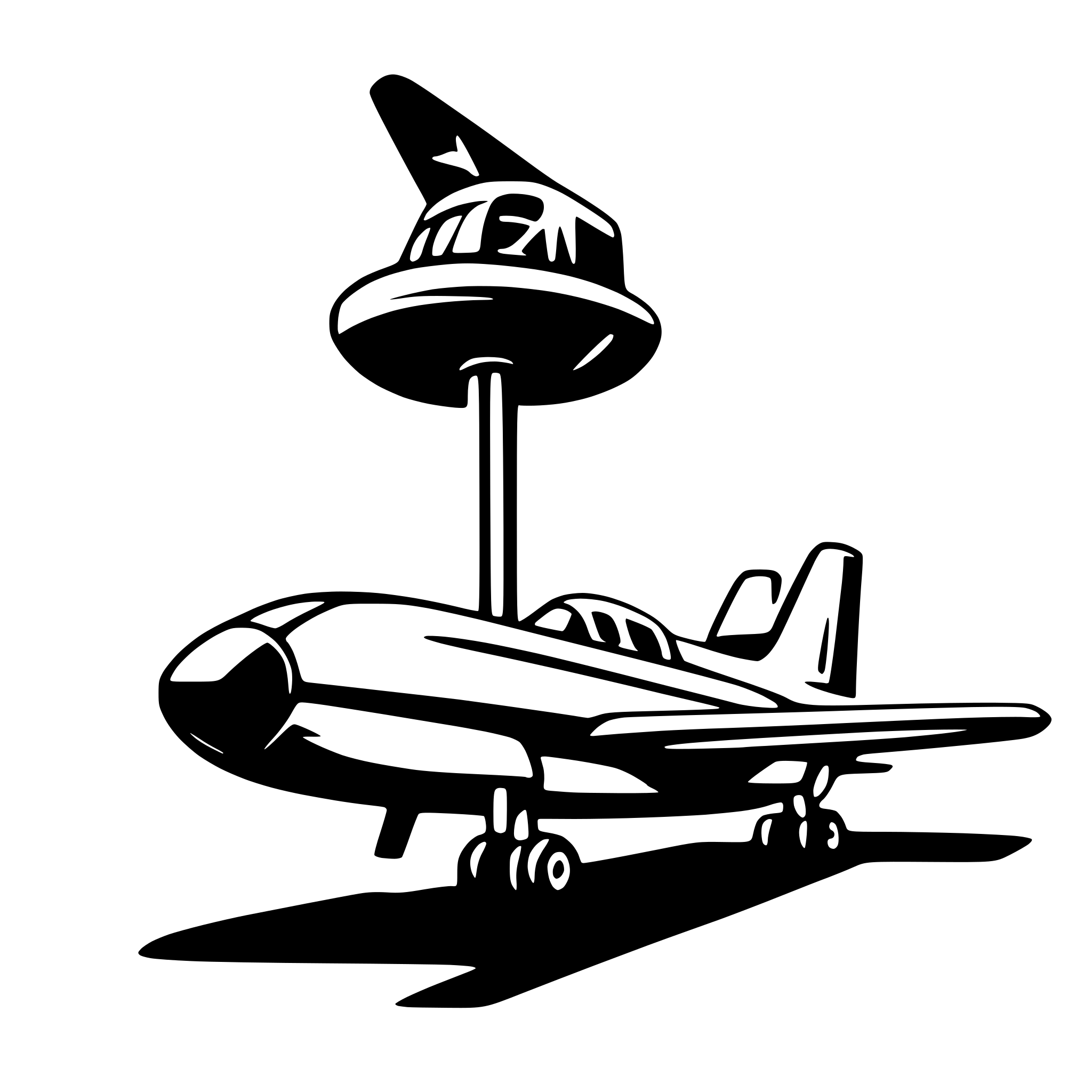 AI-generated SVG of a aircraft