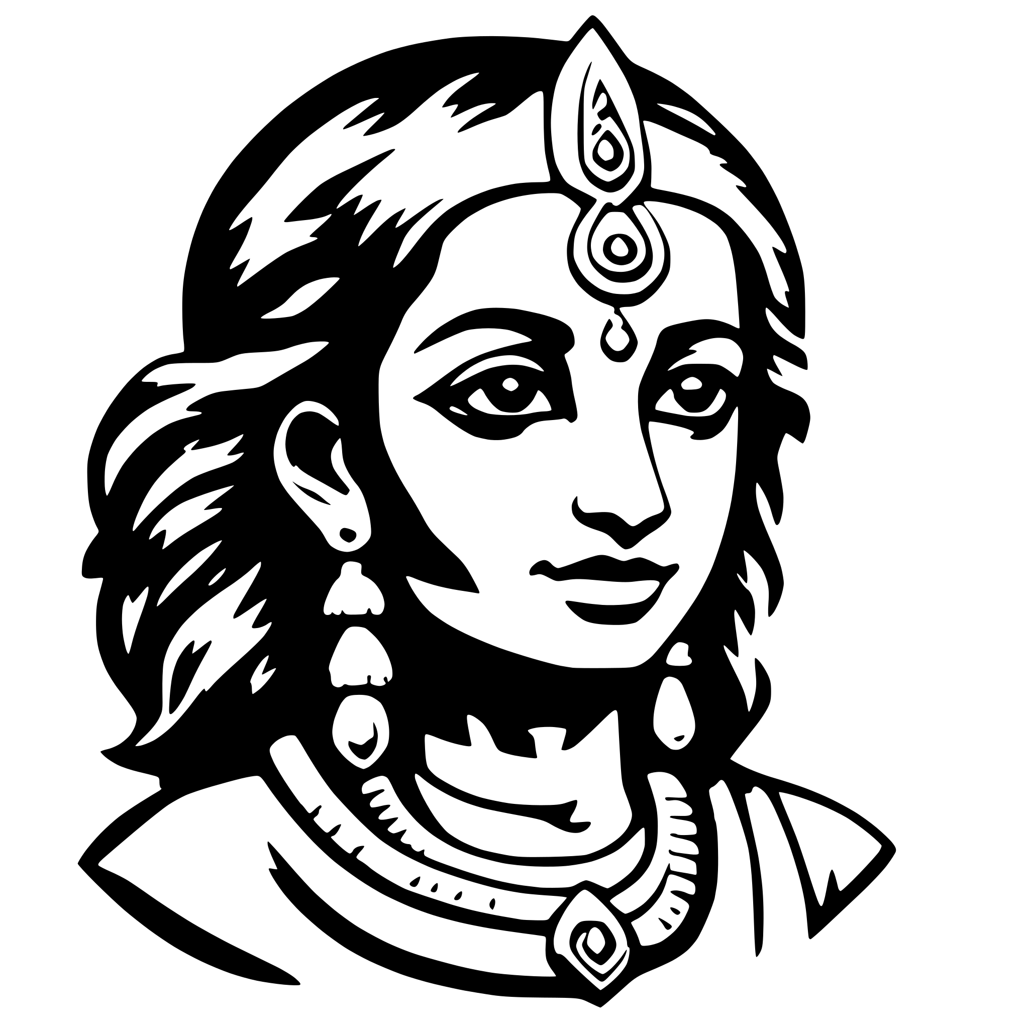 AI-generated SVG of 'Hindu'