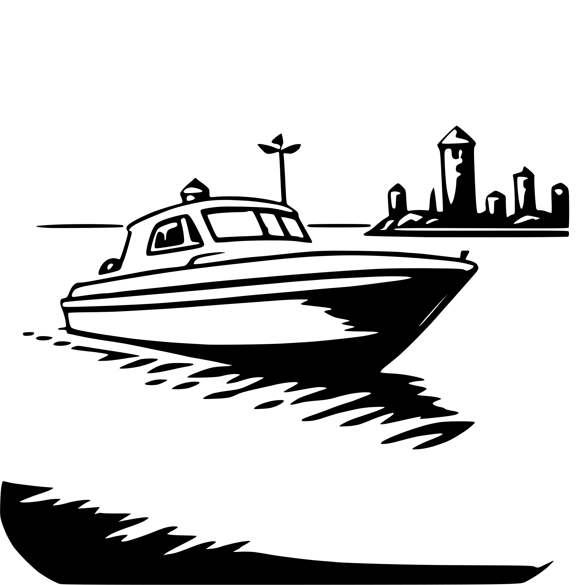 AI-generated SVG of 'speedboat'