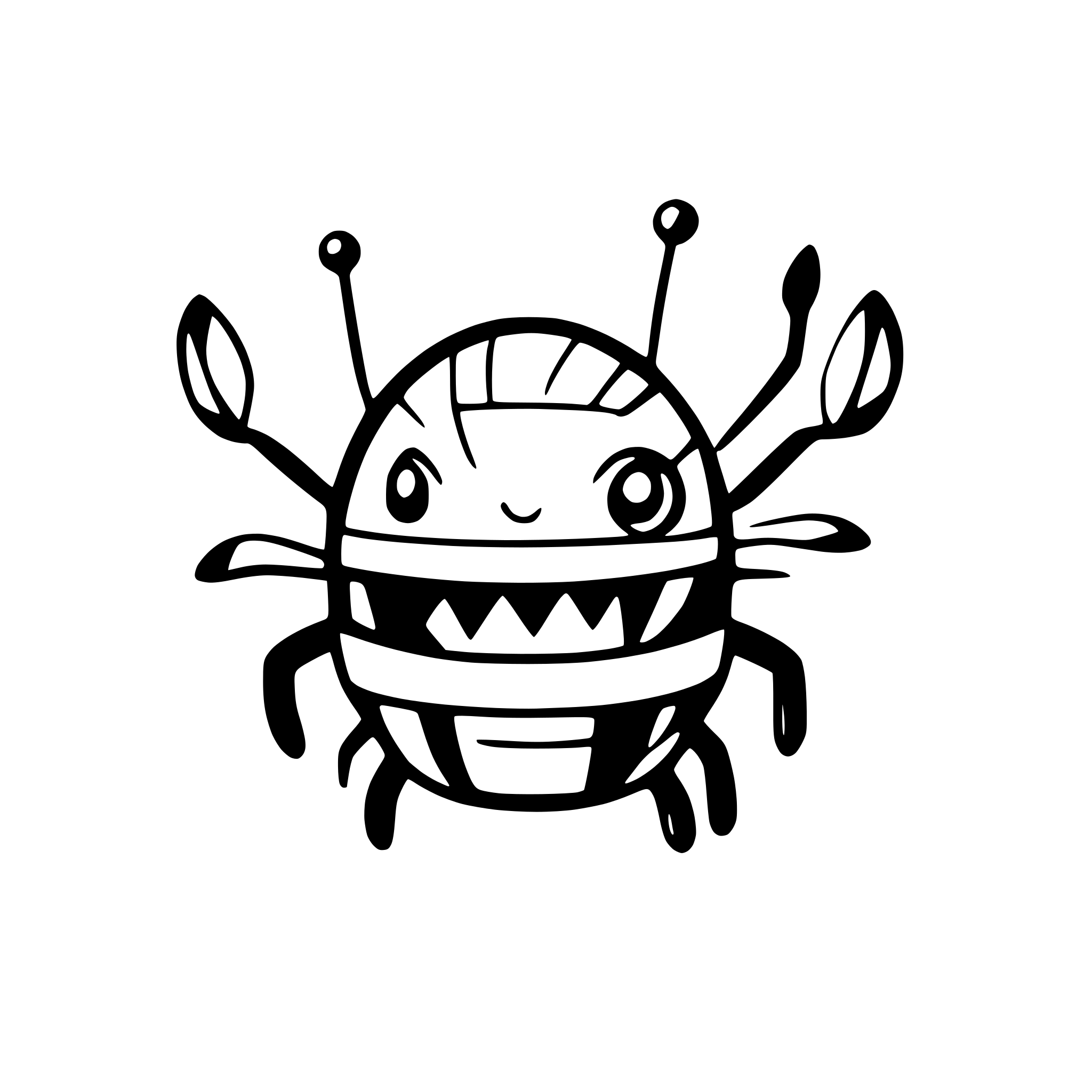 AI-generated SVG of a scared beetle