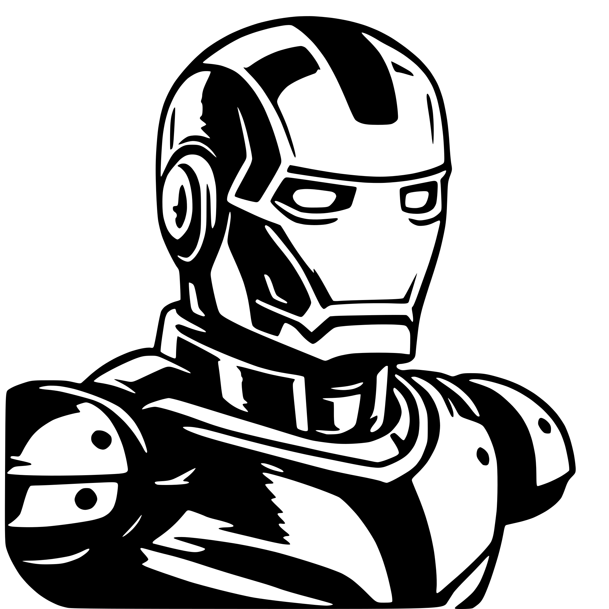 AI-generated SVG of 'iron man'