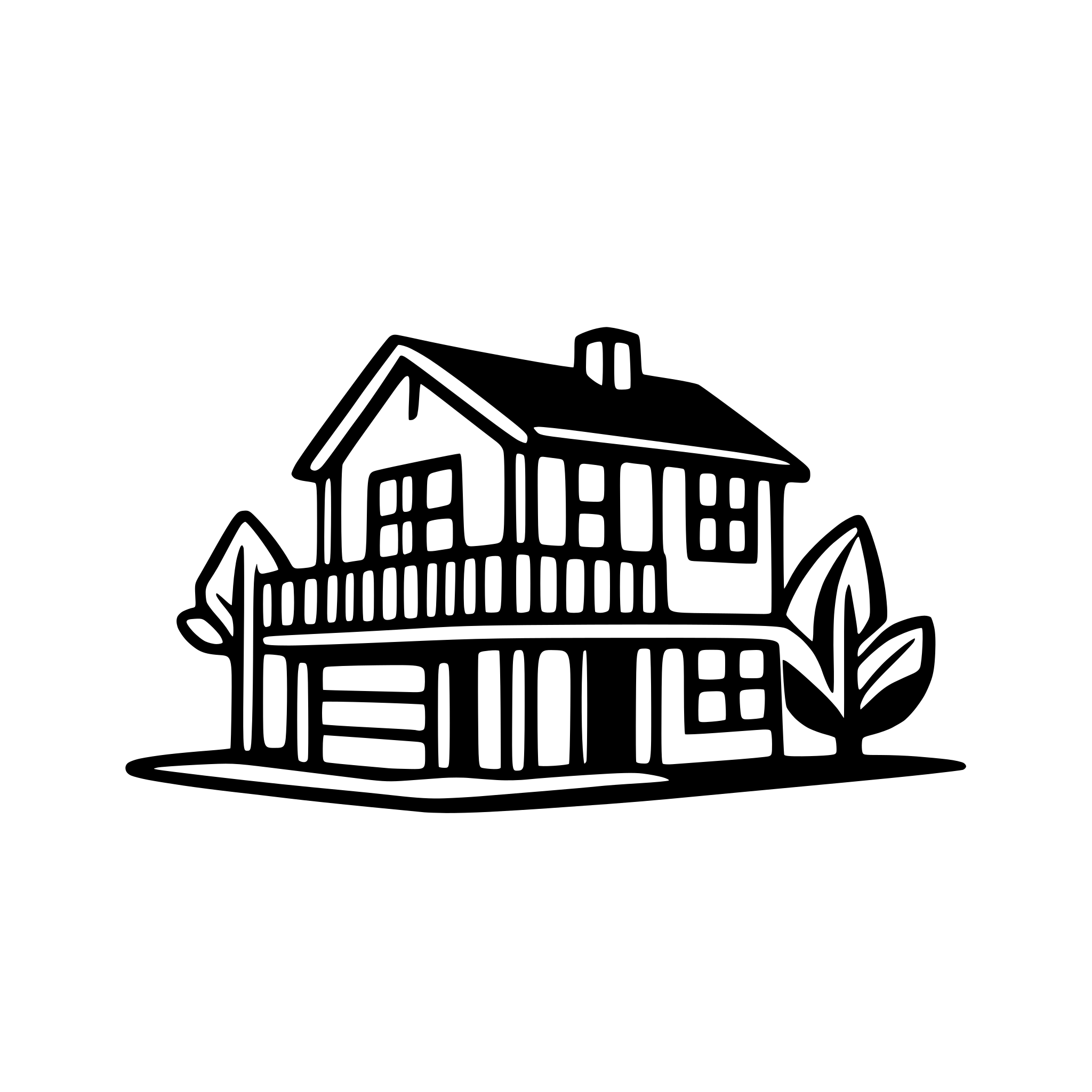 AI-generated SVG of a Here’s a turnkey brief you can drop into any designer‐AI or share with your creative team:  Design a minimalist SVG logo that seamlessly fuses the silhouette of a two-story home (pitched roof, central door, two symmetrical windows) with the initials “MW”. 	•	Color palette: a smooth vertical gradient from marble-cream (#E7E2CE) at the peak down to sage-green (#616459), 	•	Line work: warm wood-brown outlines (#8B5E3C) for roof and walls, 	•	Accent: bold warm-orange initials (#D98E49) centered bene