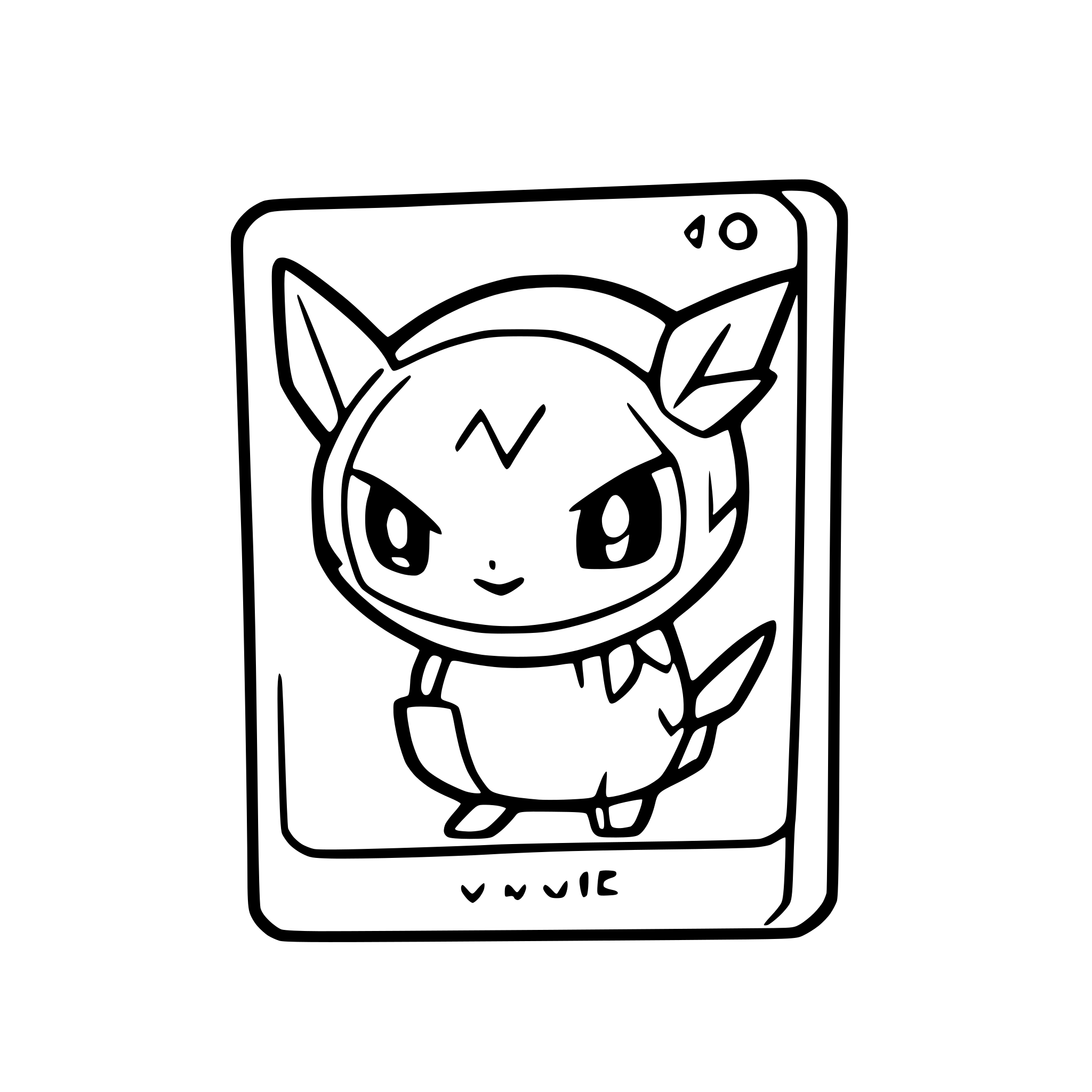 AI-generated SVG of a Pokemon card