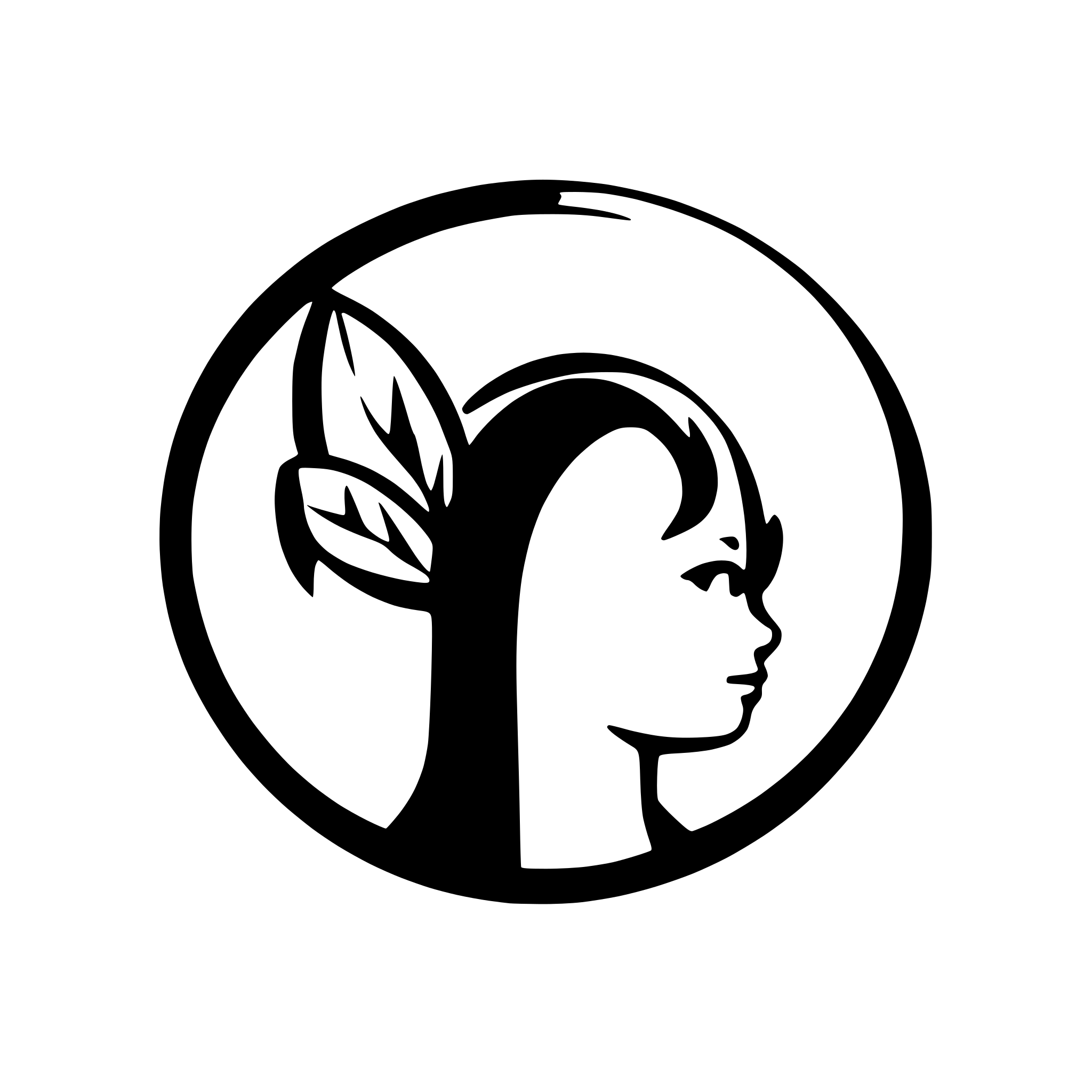 AI-generated SVG of a ear silhouette