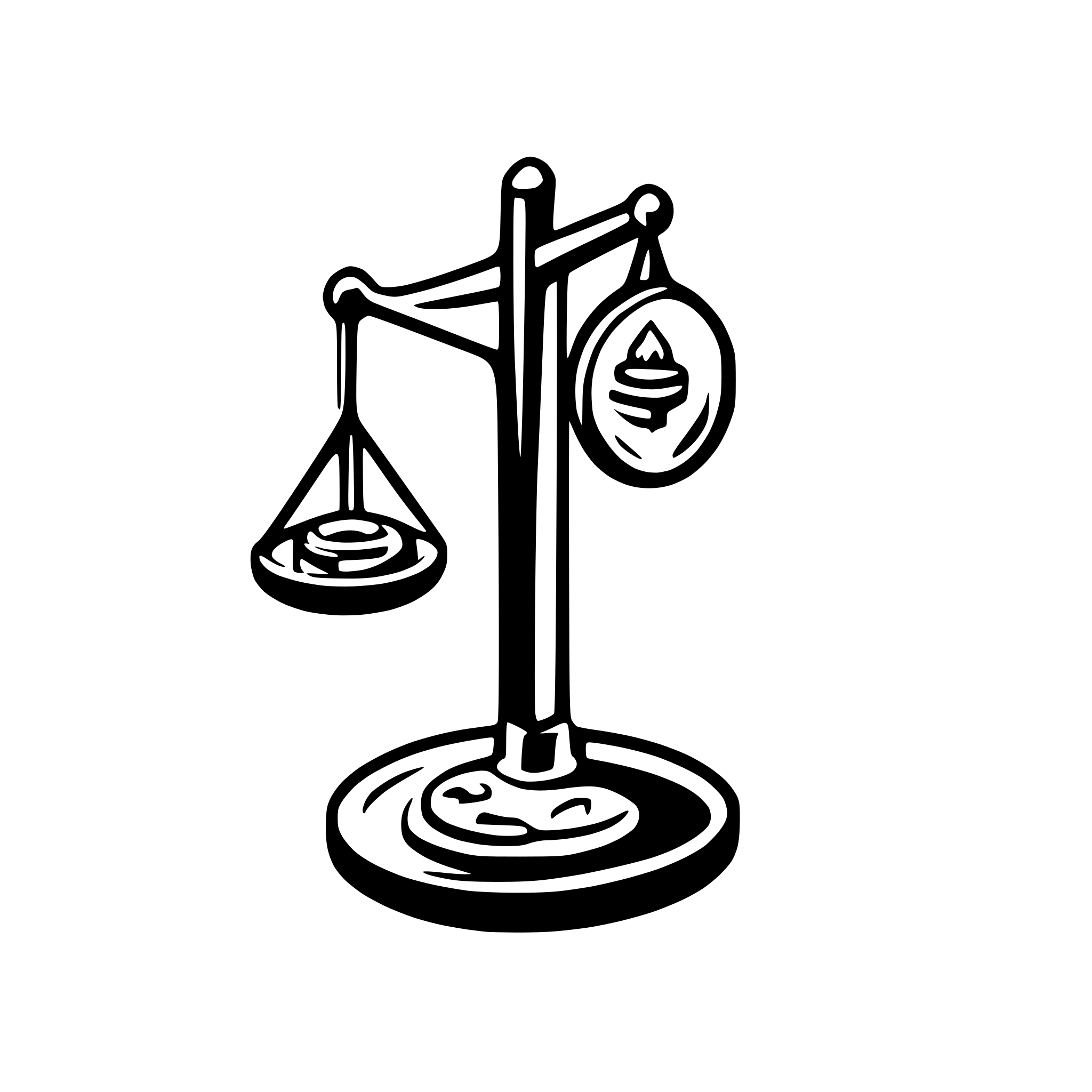 AI-generated SVG of a coins on scales