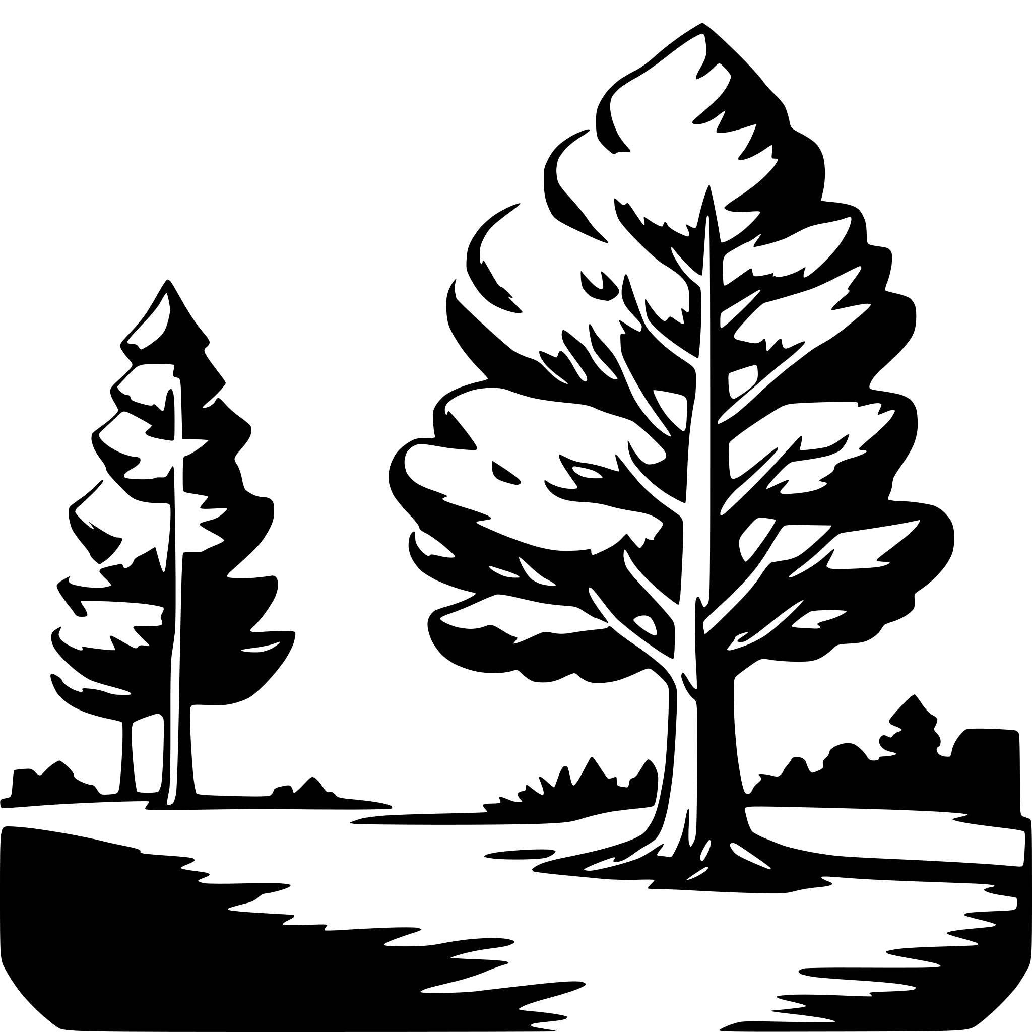 AI-generated SVG of 'trees'