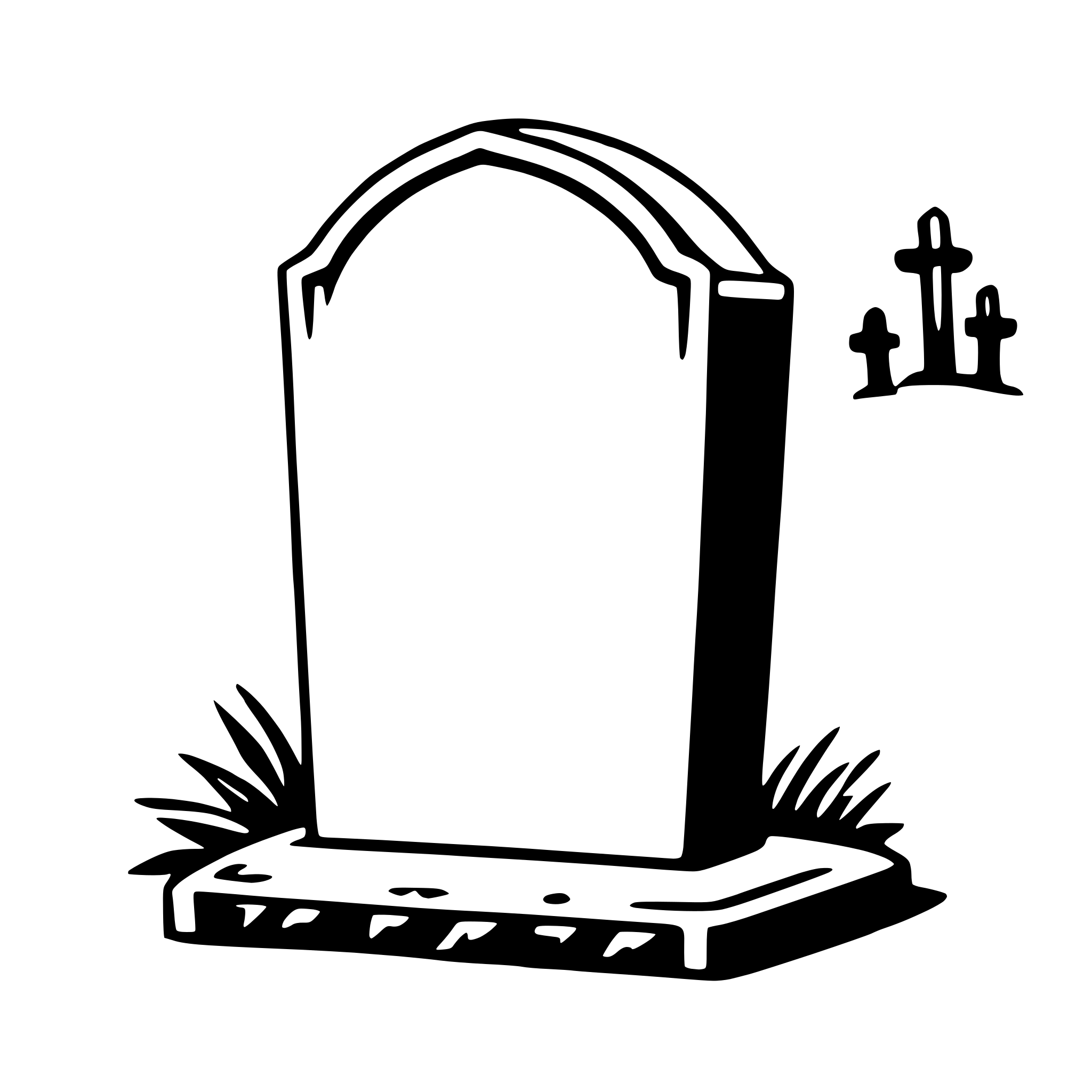 AI-generated SVG of 'tombstone'