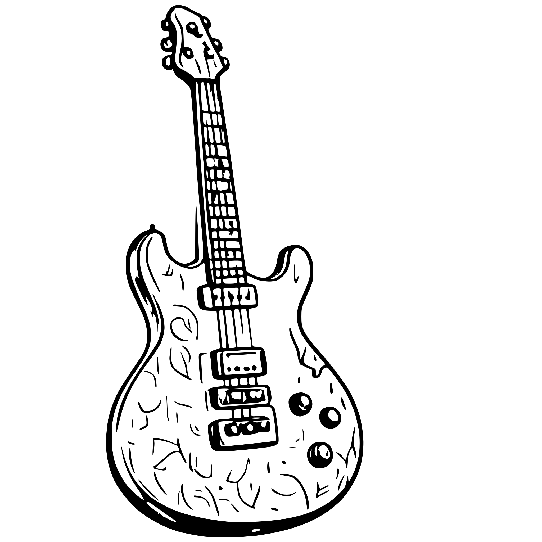 AI-generated SVG of a electric guitar