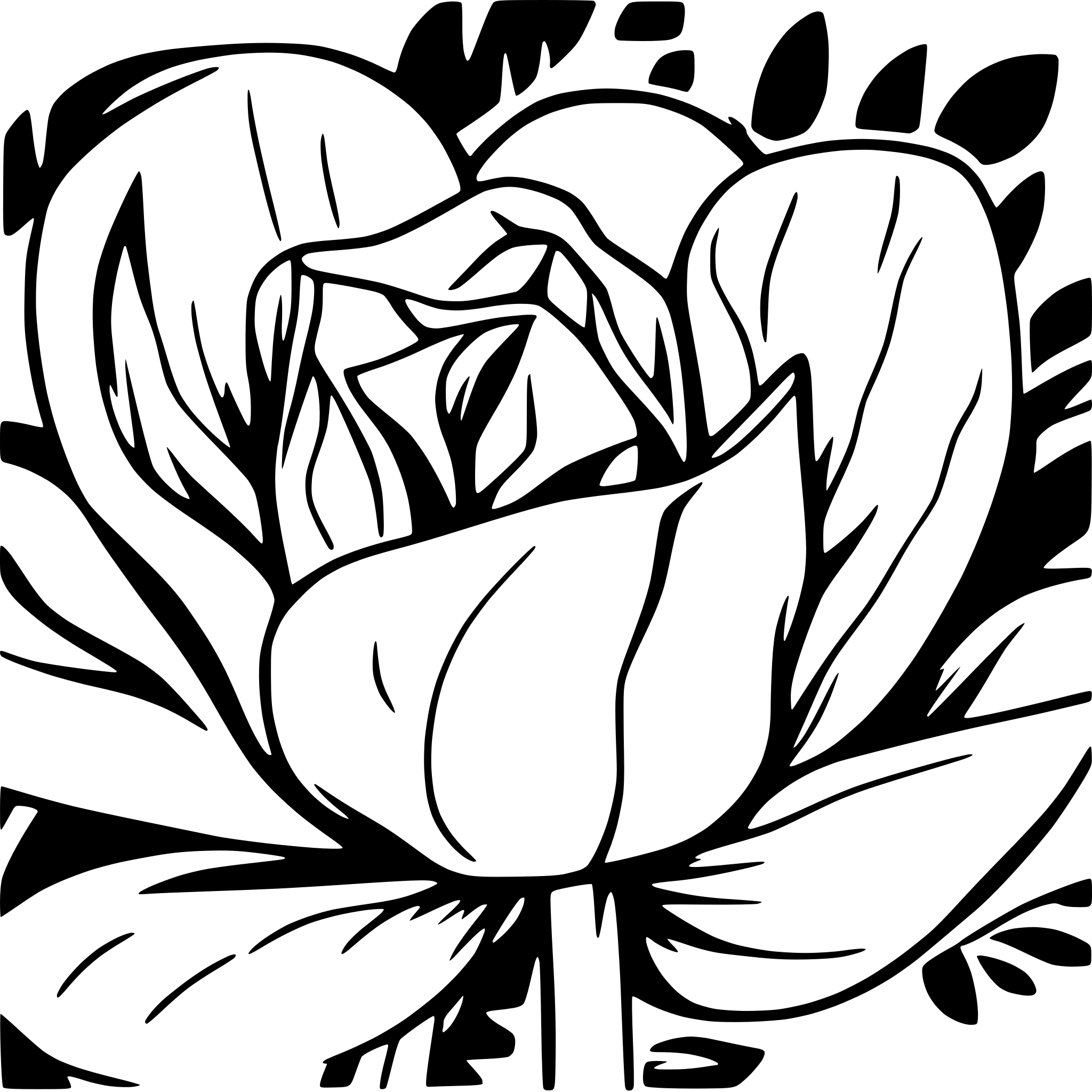 AI-generated SVG of a flower