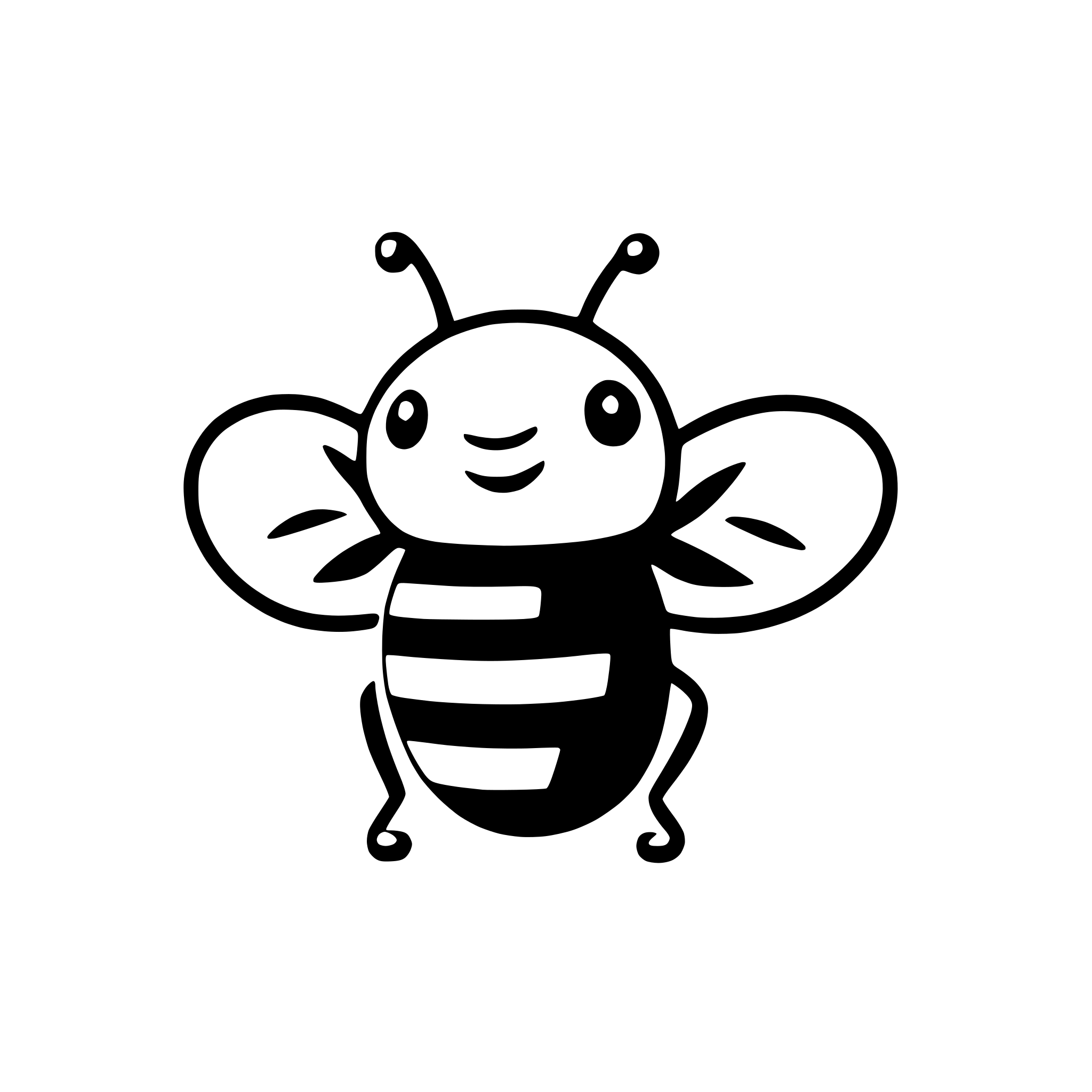 AI-generated SVG of 'Generate similar bee icon svg'