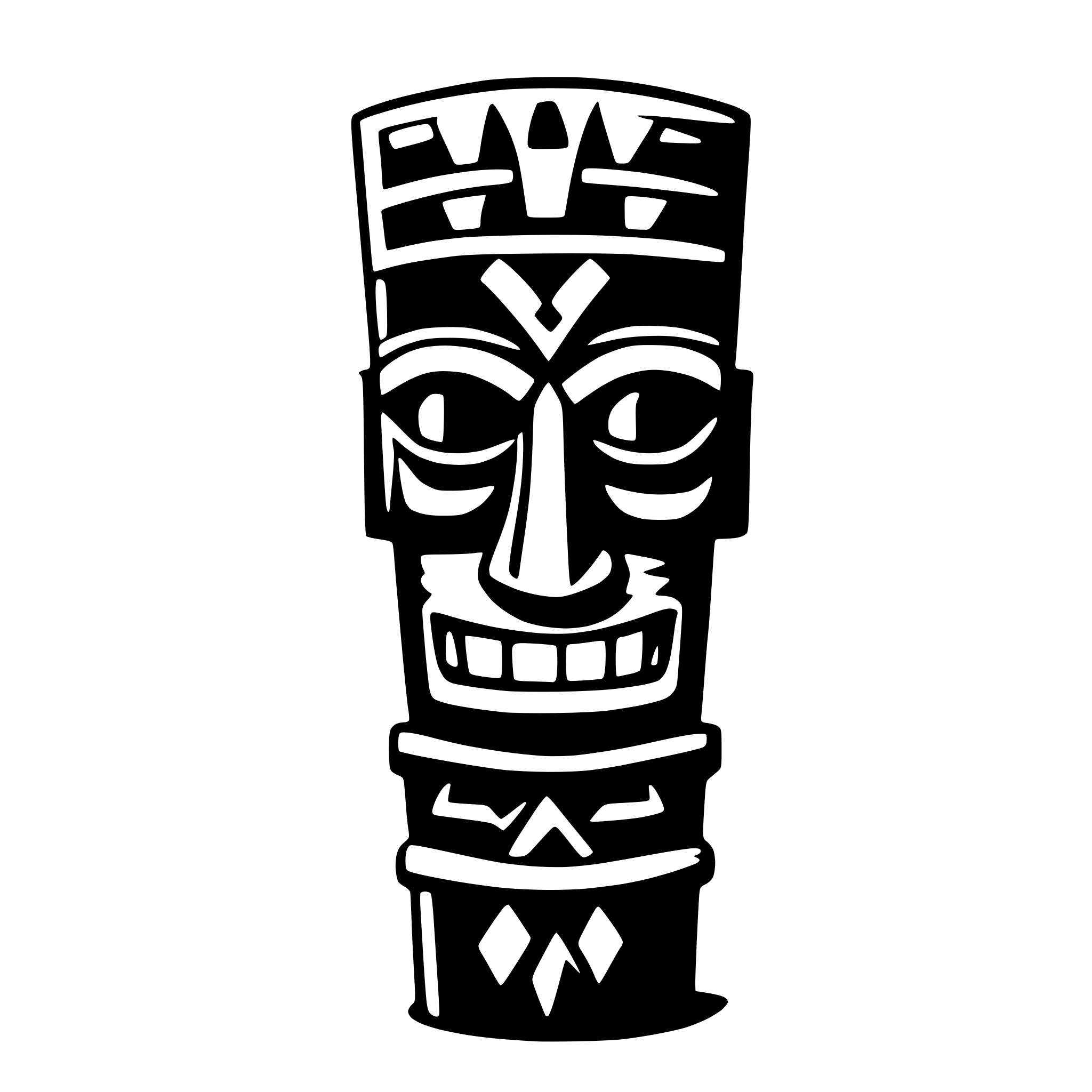 AI-generated SVG of 'tiki totem'