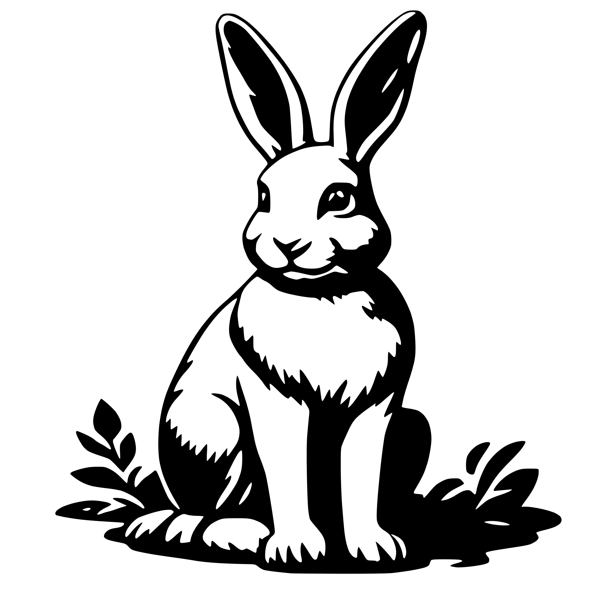 AI-generated SVG of a rabbit