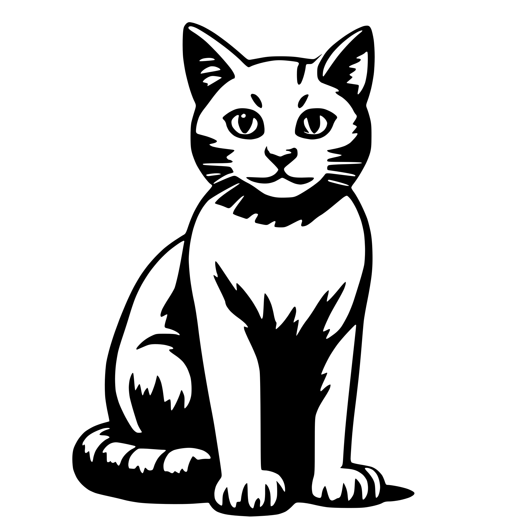 AI-generated SVG of a cat