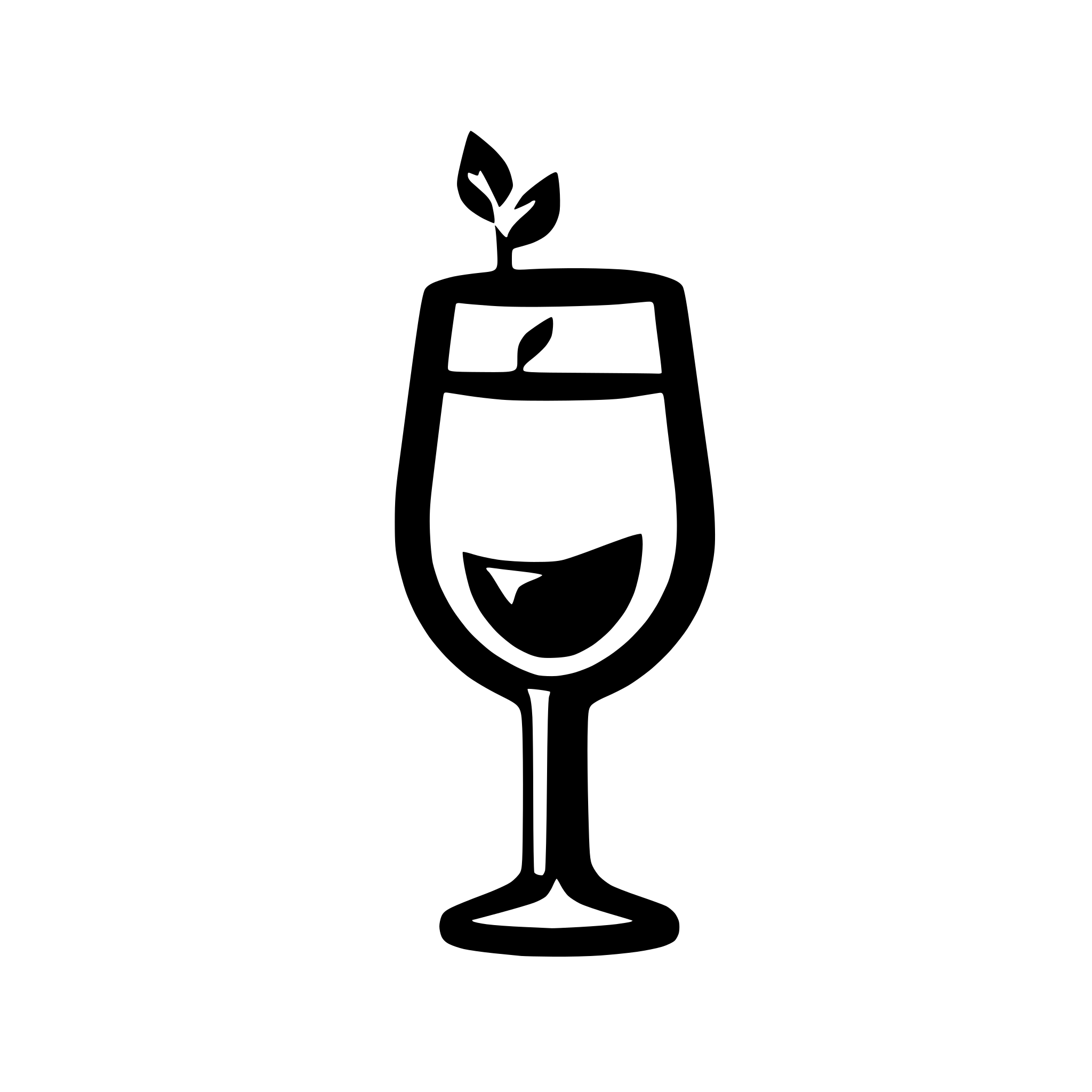 AI-generated SVG of 'party glass symbol with a bootle of wine'