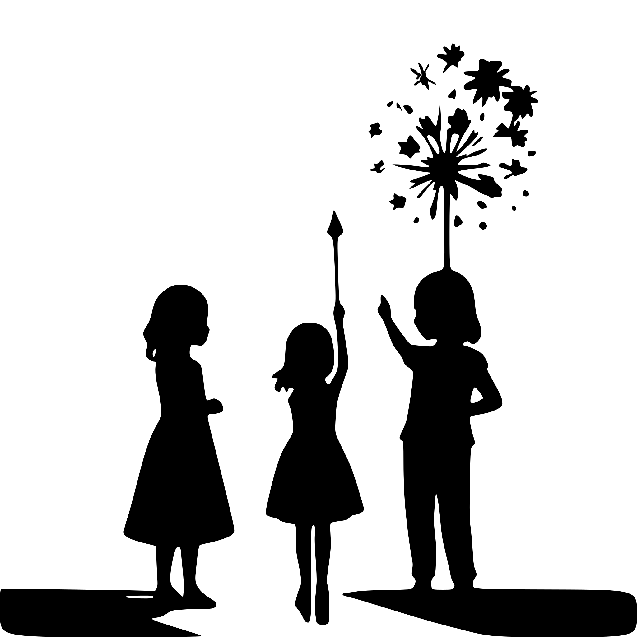 AI-generated SVG of a fireworks