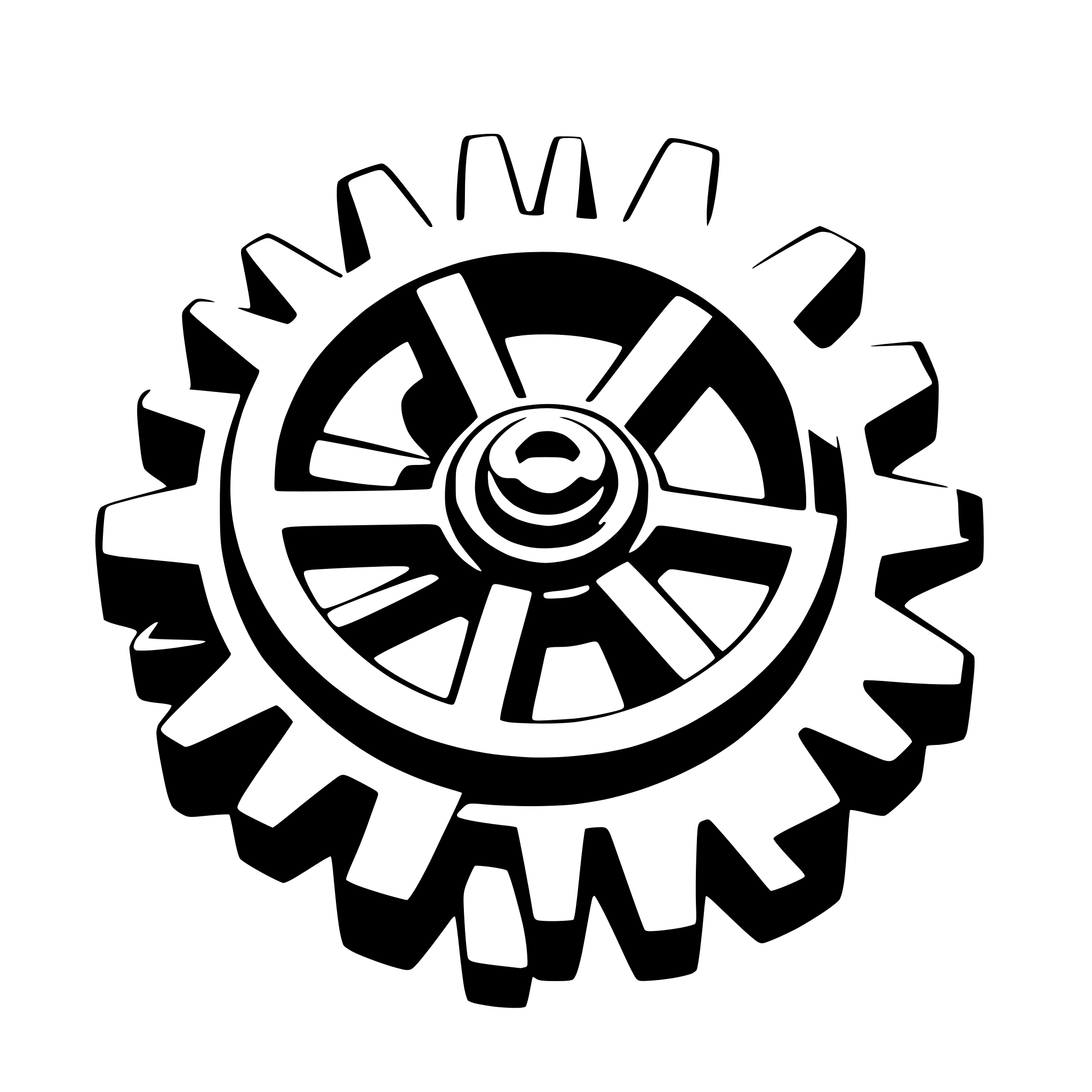 AI-generated SVG of a I want a 3d gear