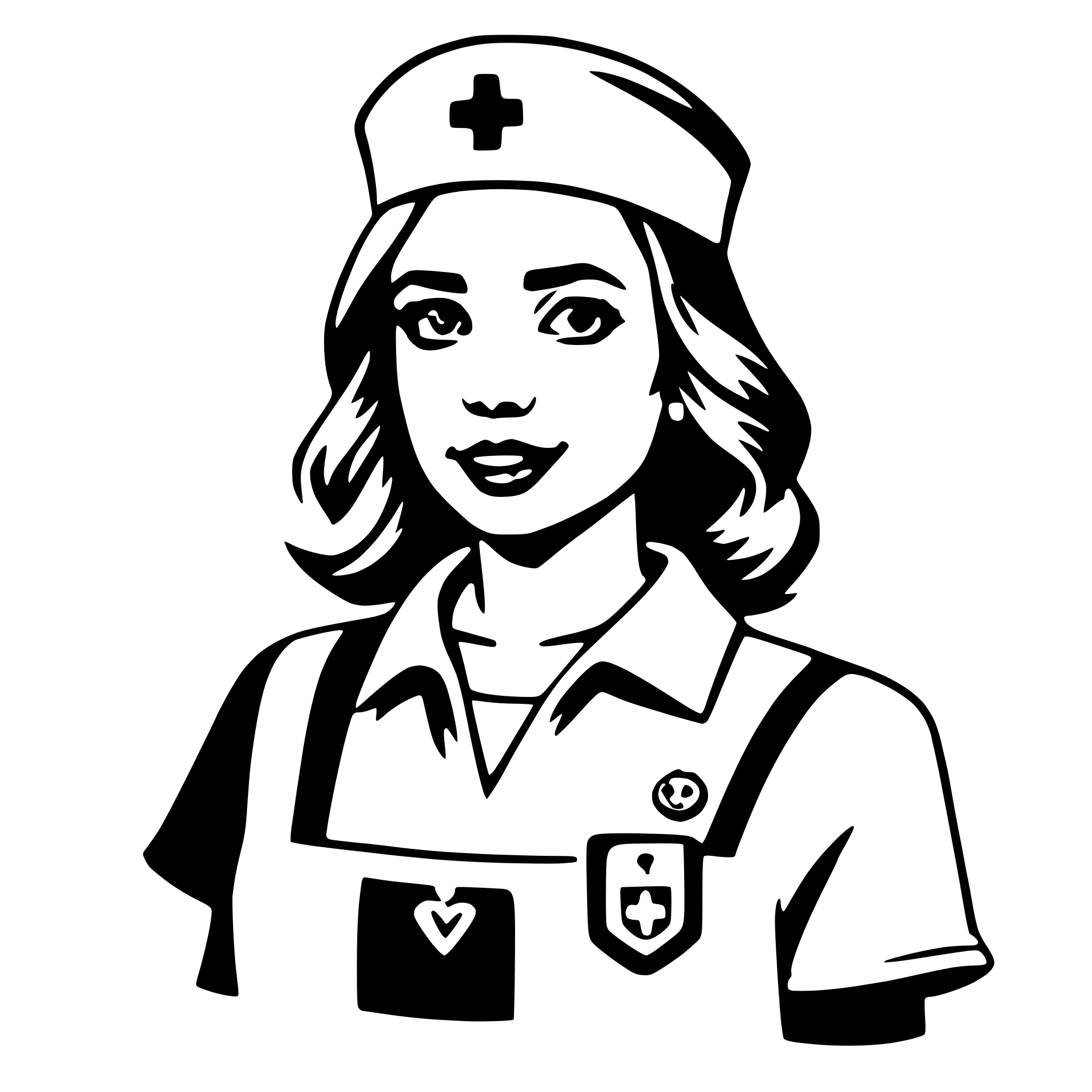 AI-generated SVG of a nurse