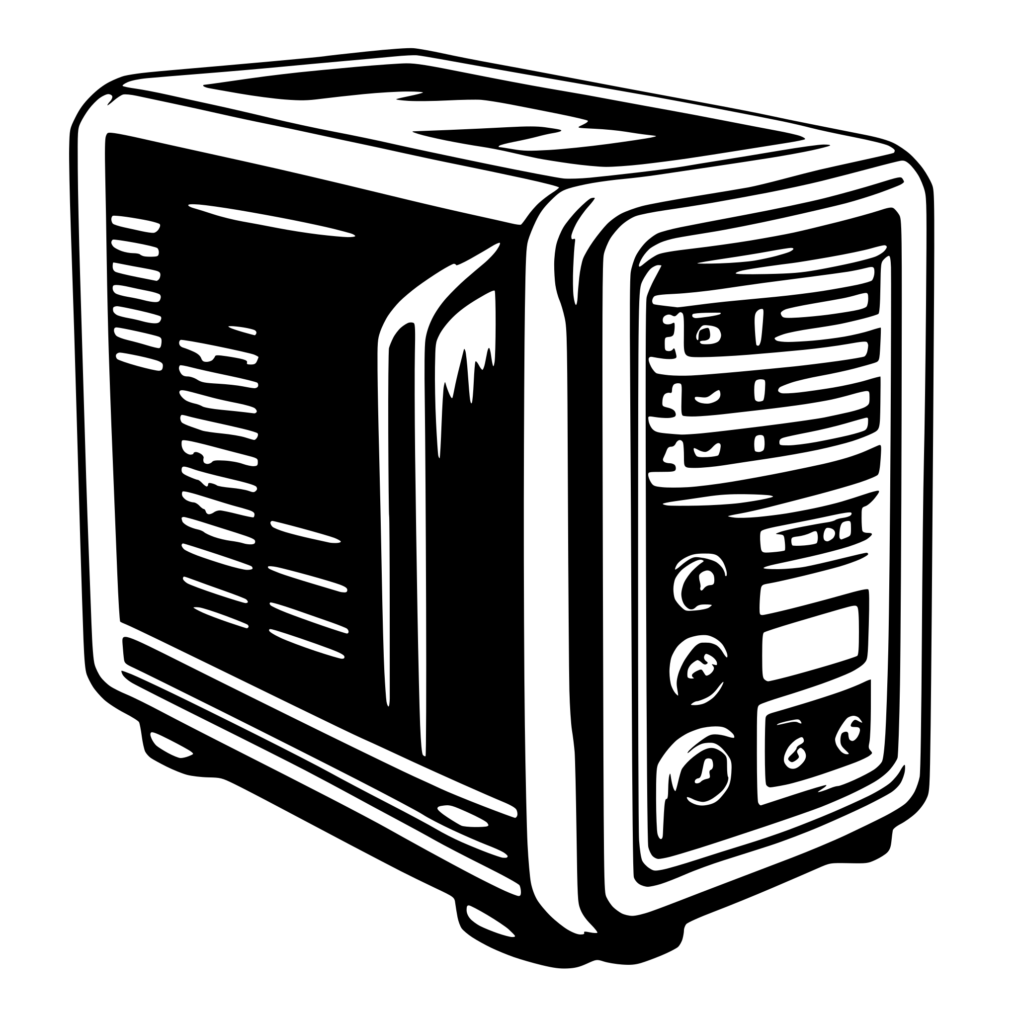 AI-generated SVG of 'computer case'