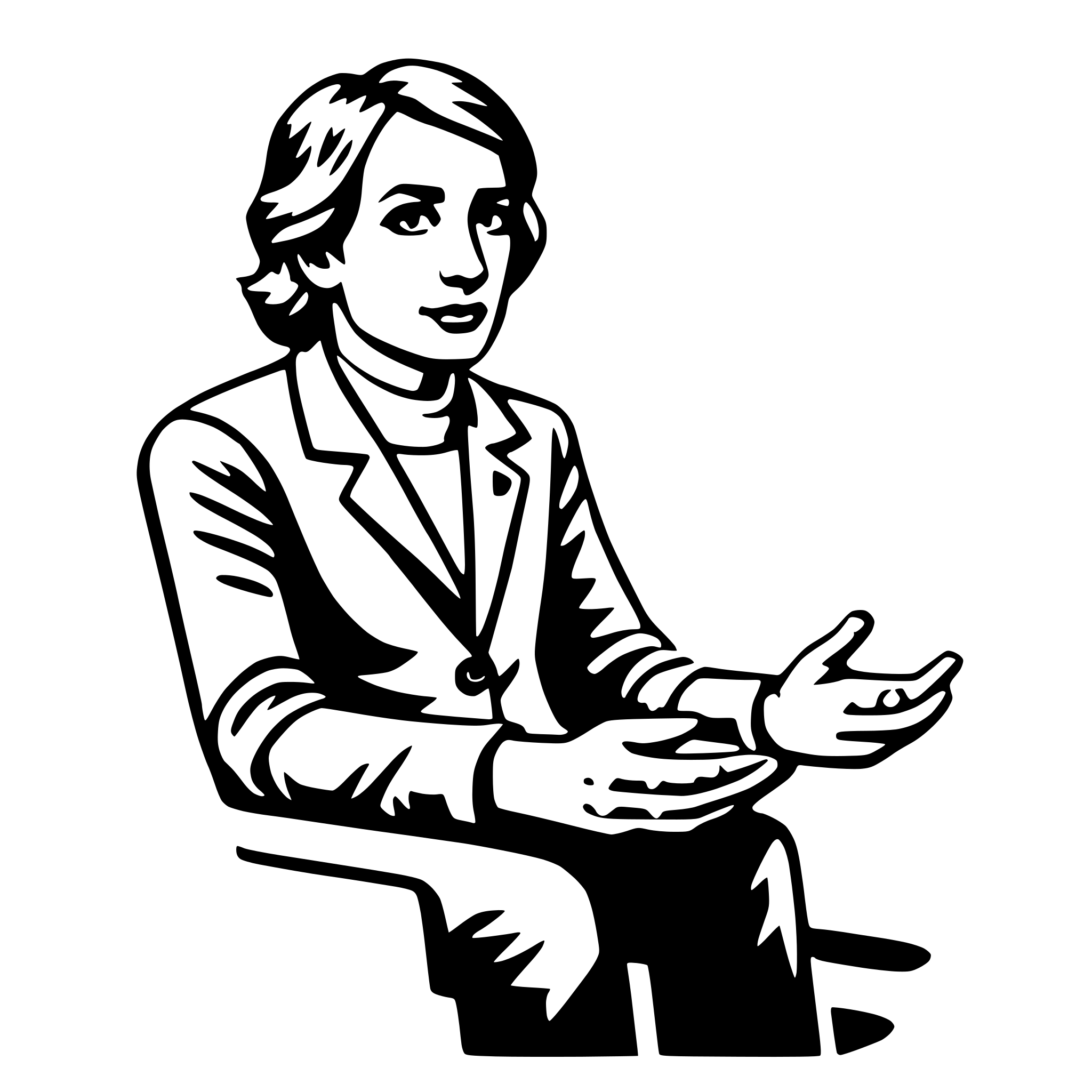 AI-generated SVG of a psychologist