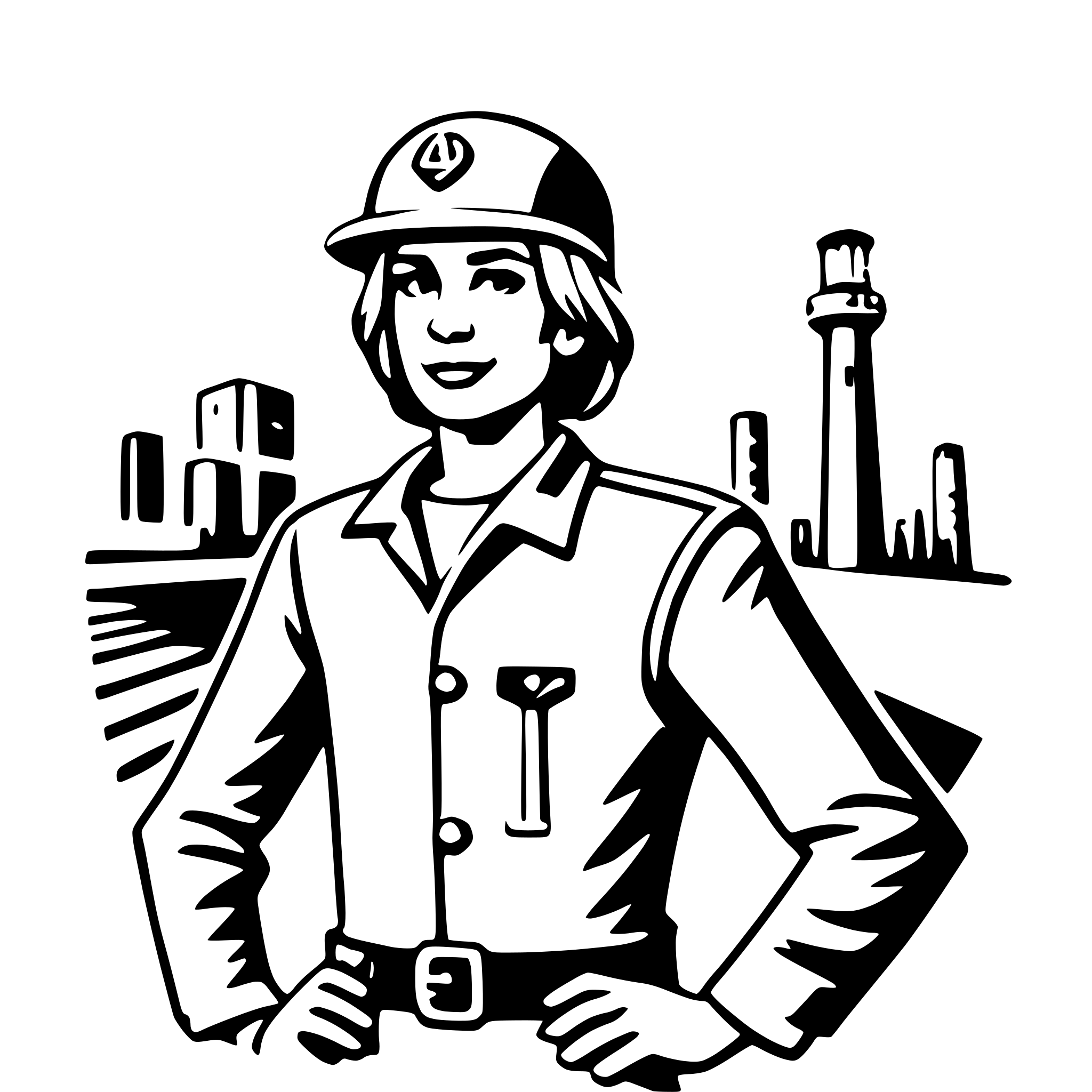 AI-generated SVG of a engineer