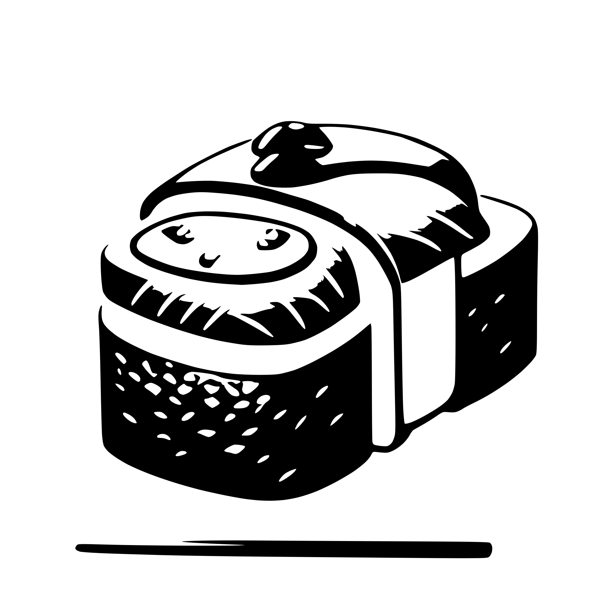 AI-generated SVG of a sushi