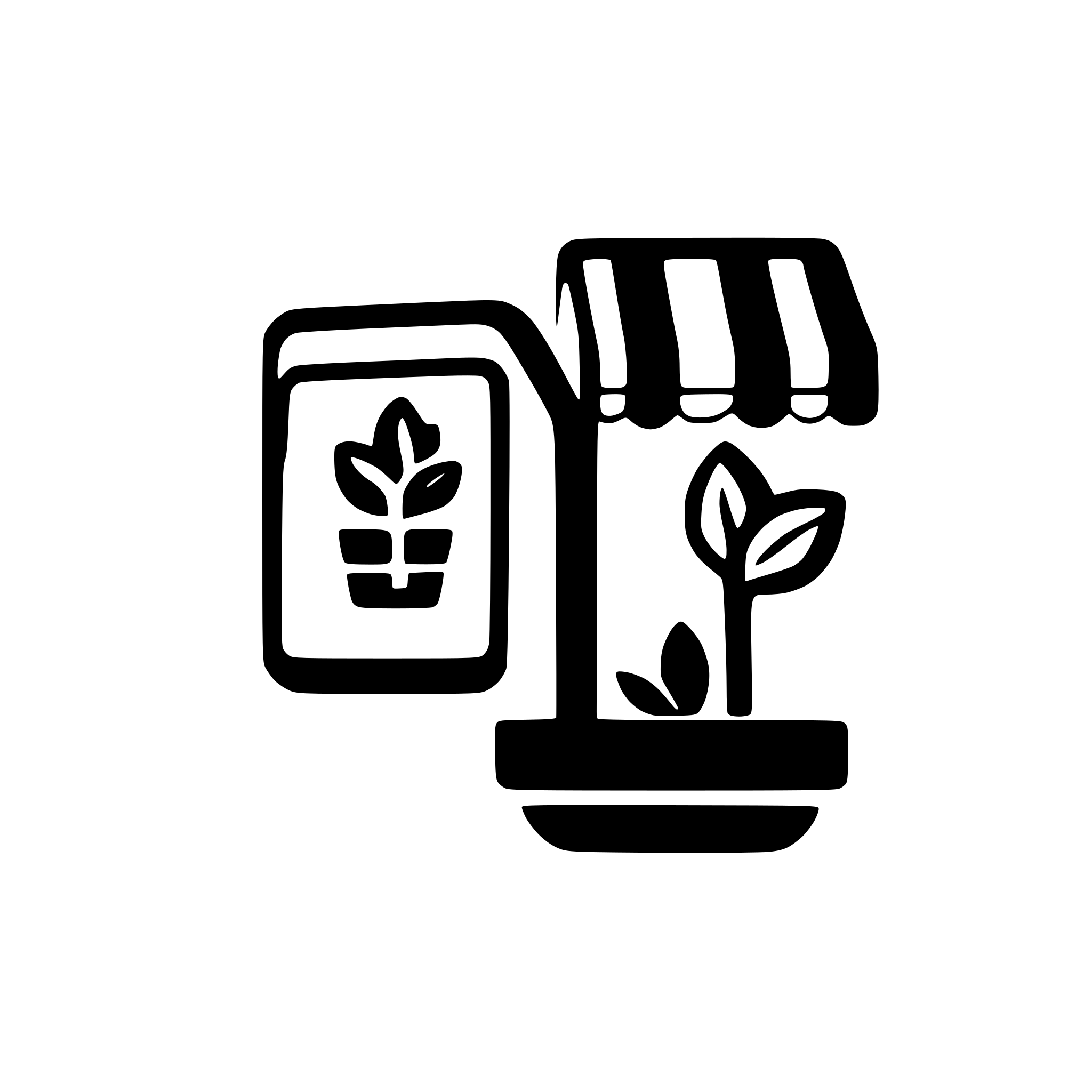AI-generated SVG of a I want a logo for the plugin i'm creating, it changes the logo of point of sale module of odoo