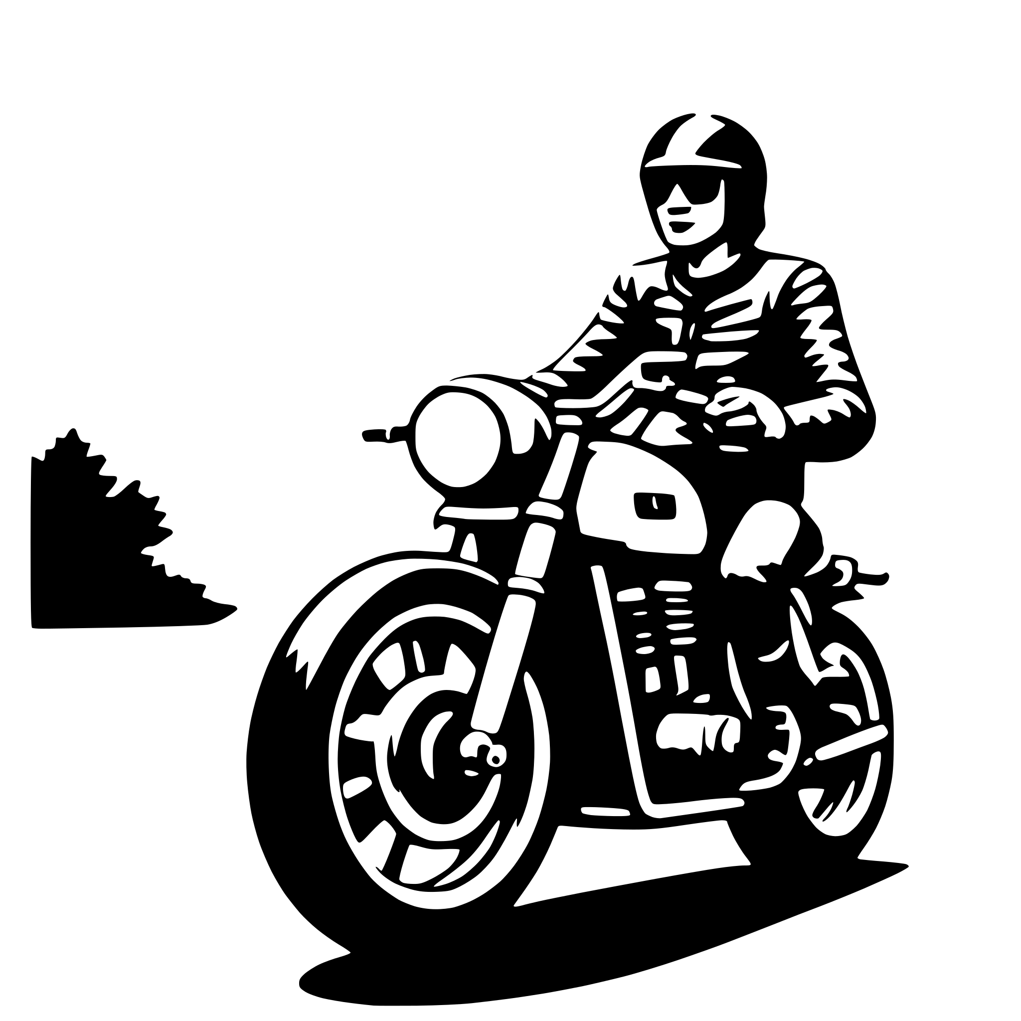 AI-generated SVG of 'motorcyclist'