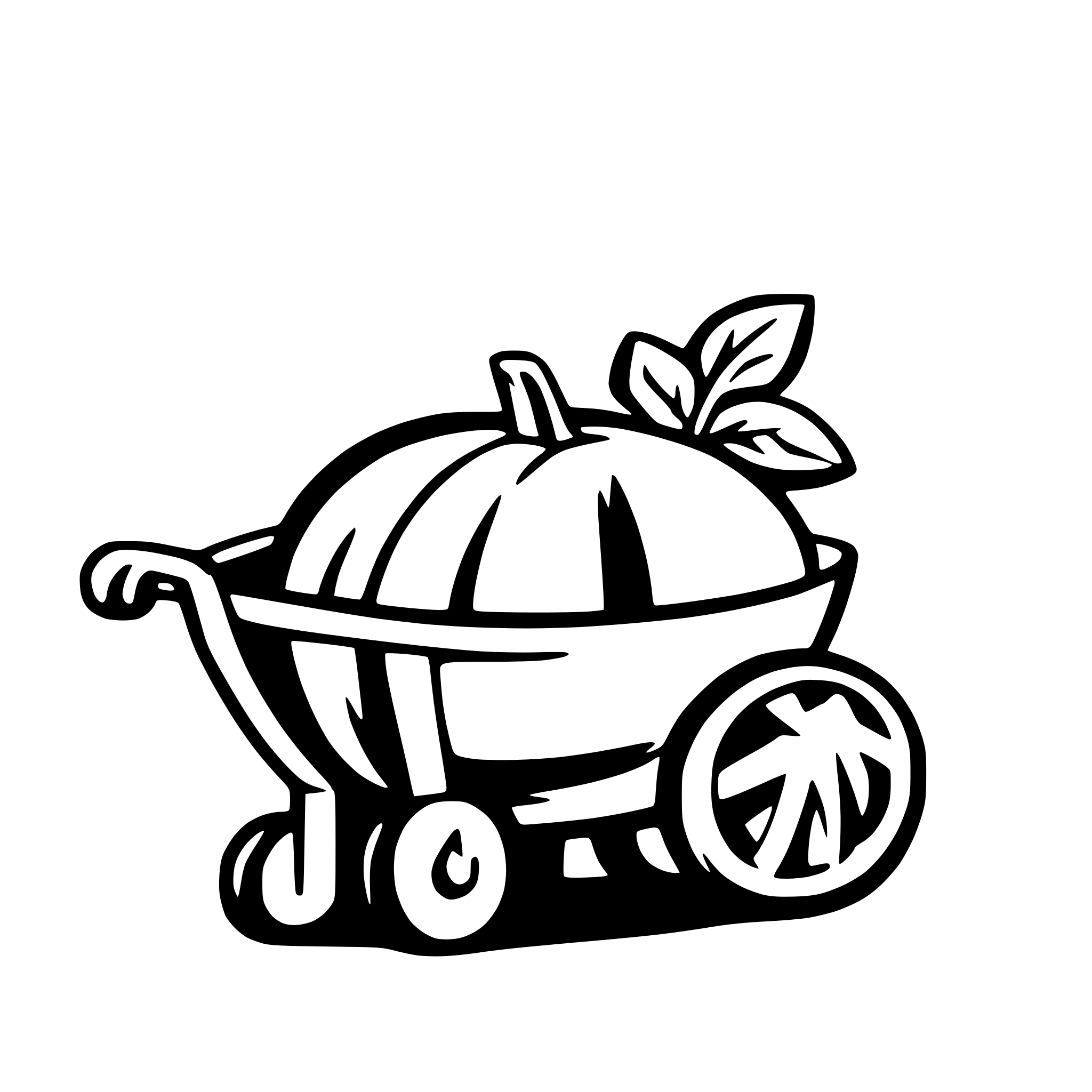 AI-generated SVG of 'pumpkin with wheelbarrow'
