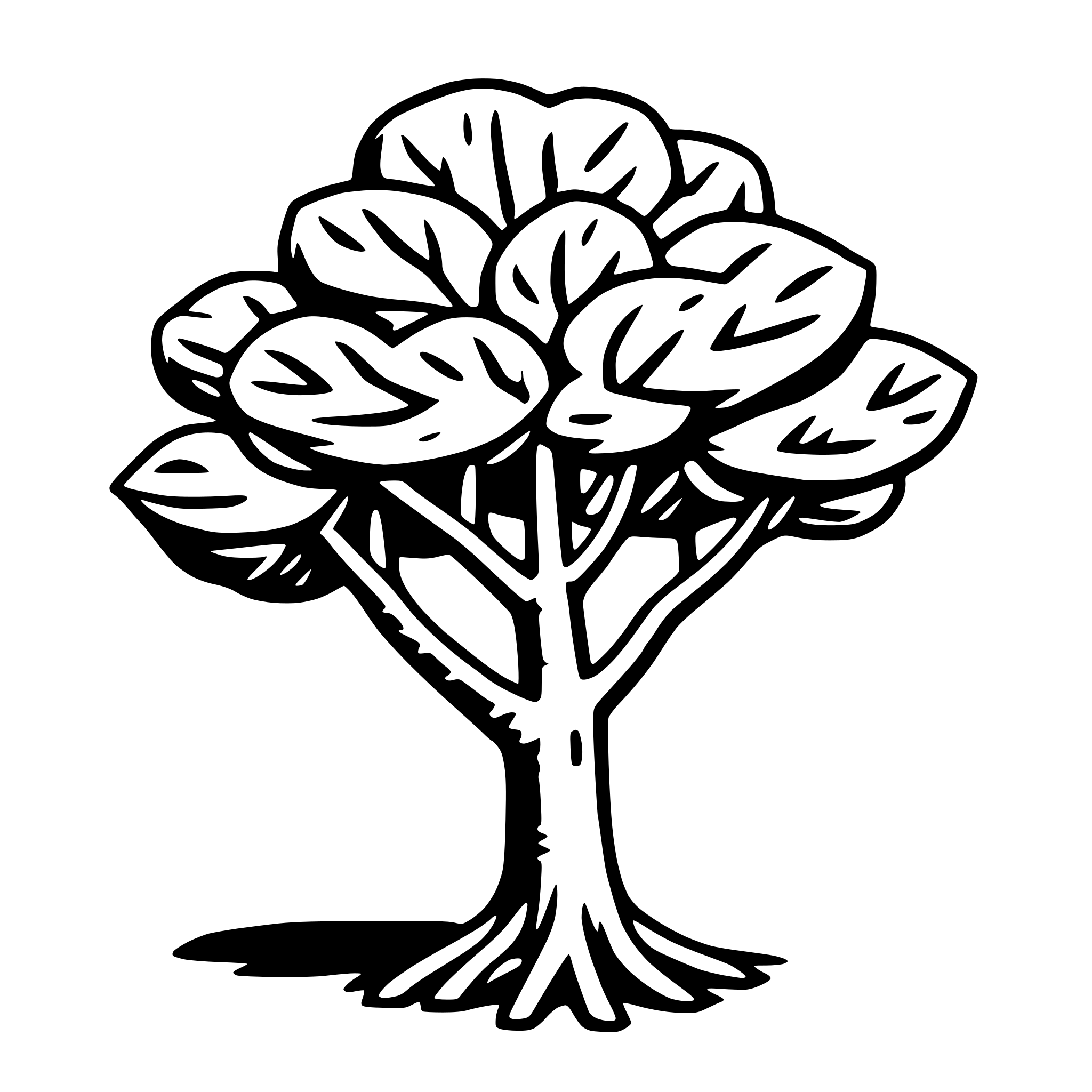 AI-generated SVG of a fig tree