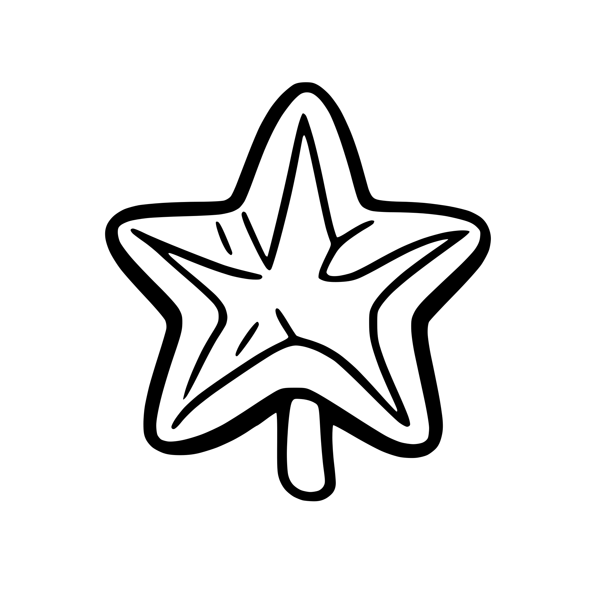 AI-generated SVG of a star