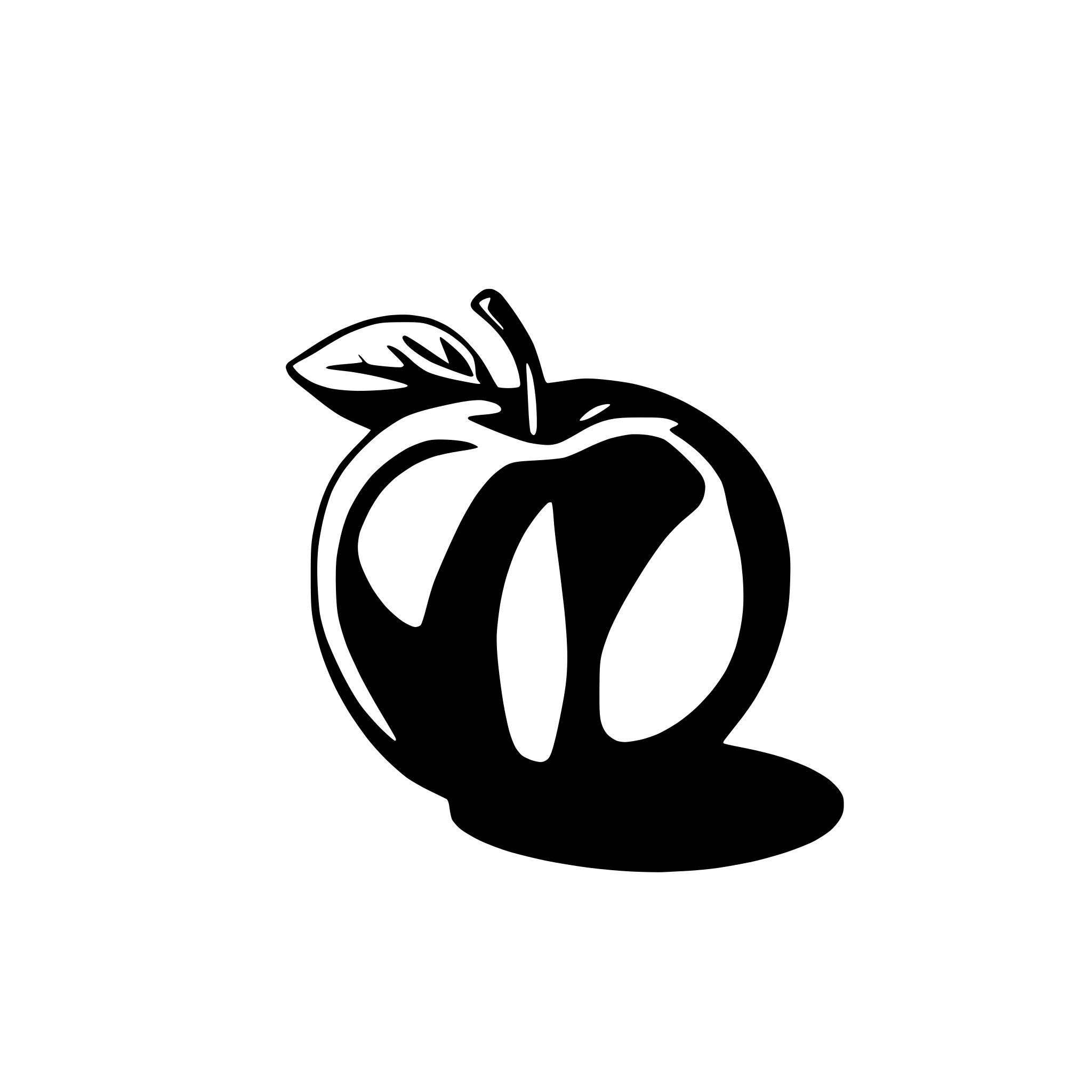 AI-generated SVG of a an apple and a celery