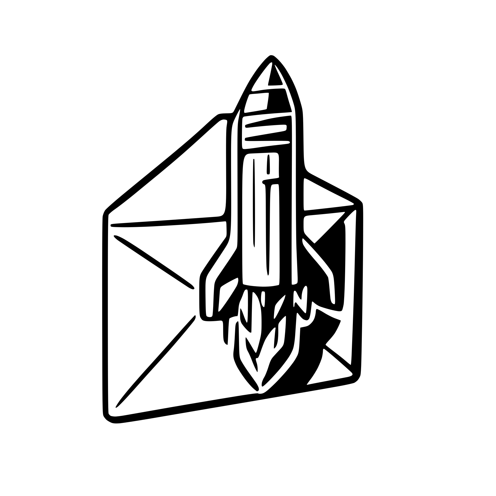 AI-generated SVG of a Envelope with rocket by the side