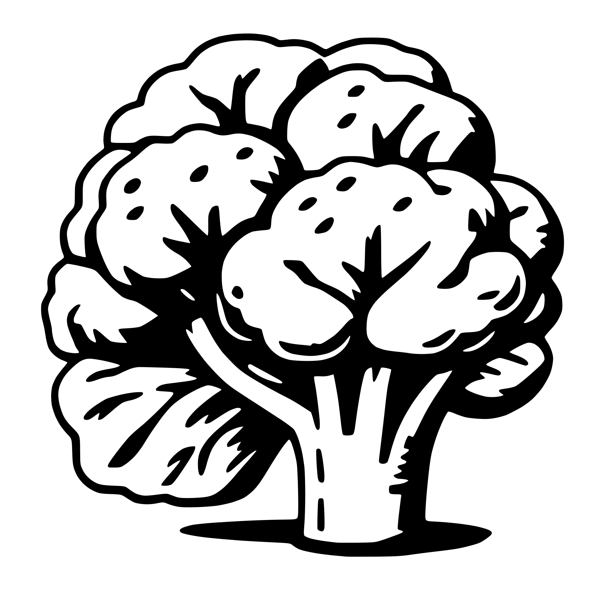 AI-generated SVG of 'broccoli'
