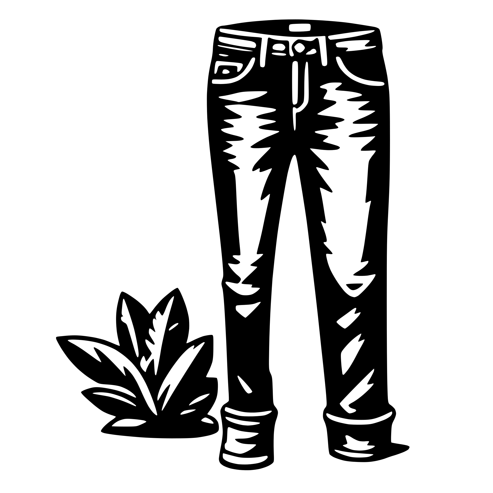 AI-generated SVG of 'jeans'
