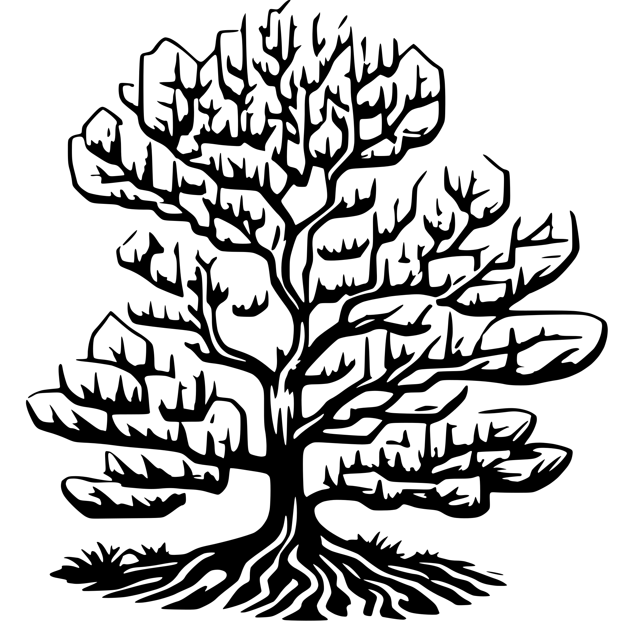 AI-generated SVG of a Baum