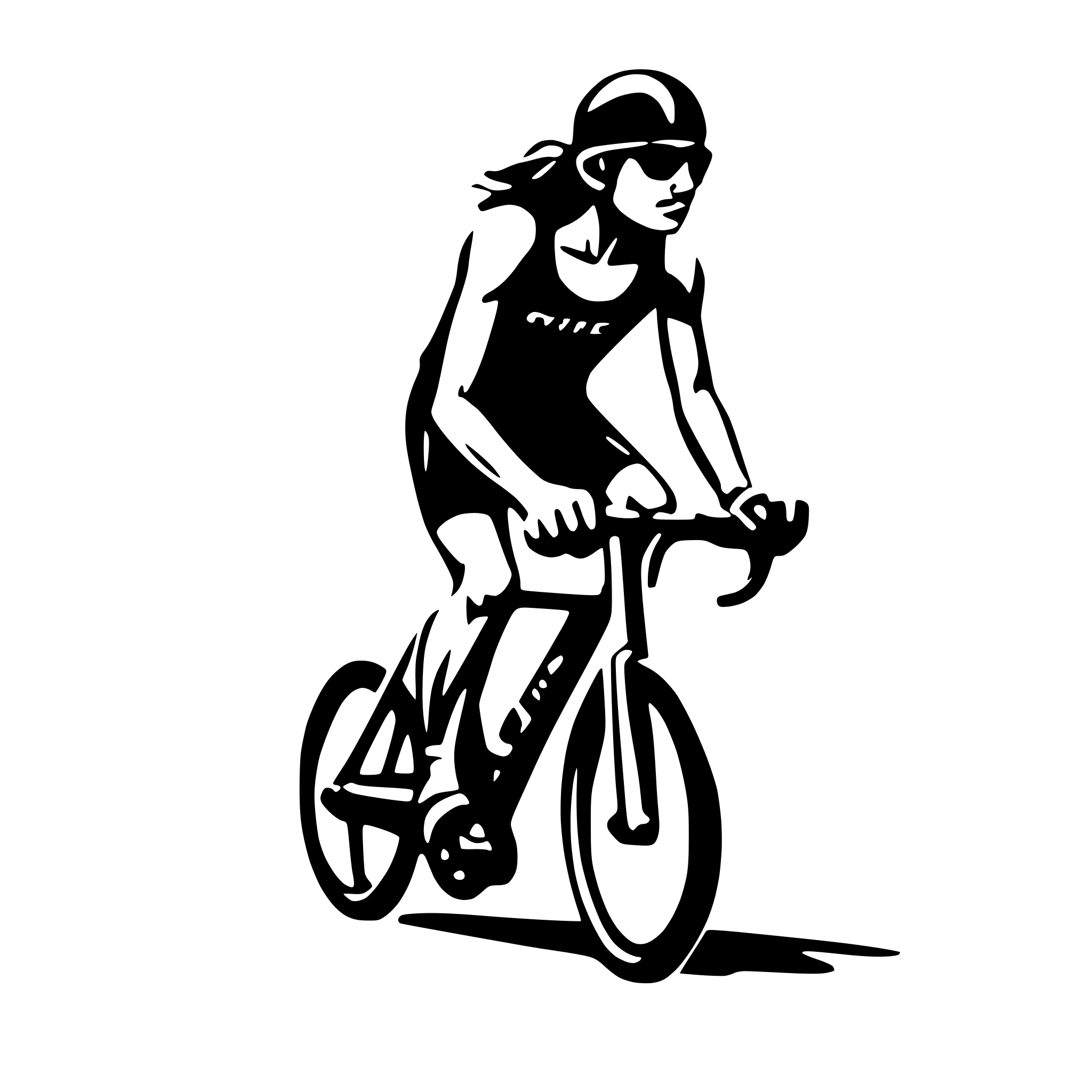 AI-generated SVG of 'Triathlon'