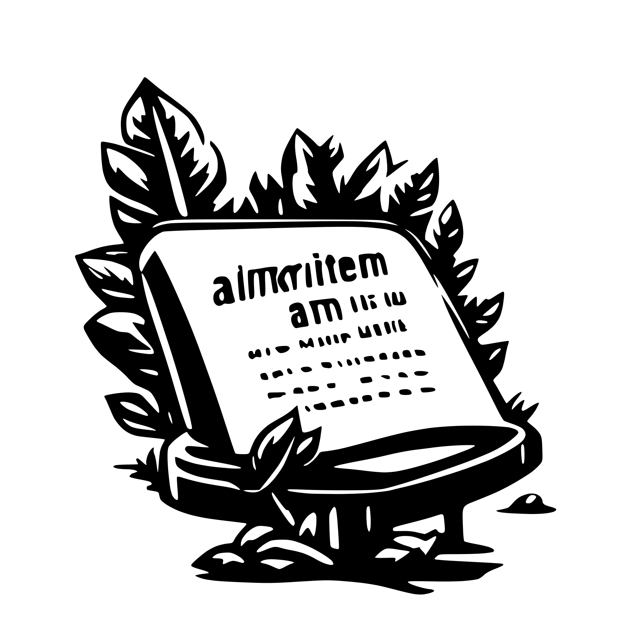 AI-generated SVG of a aiwritten text