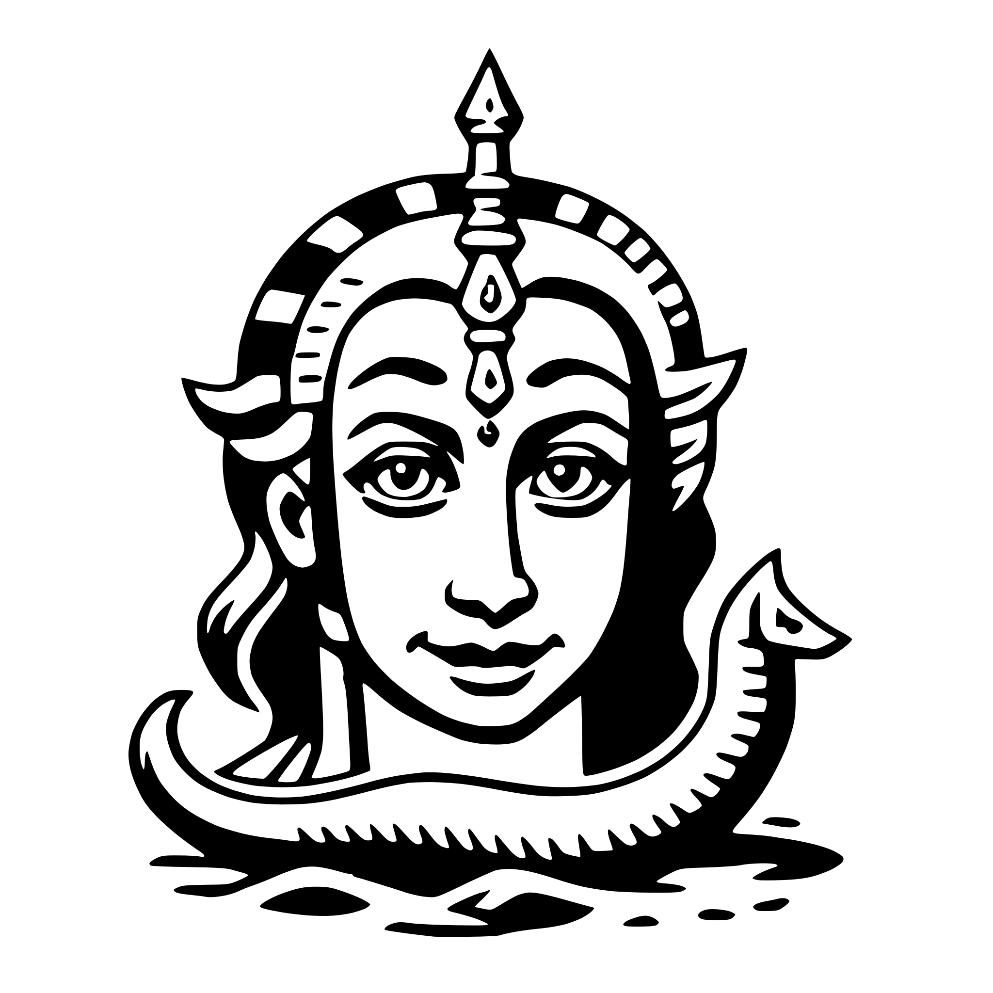 AI-generated SVG of a varuna