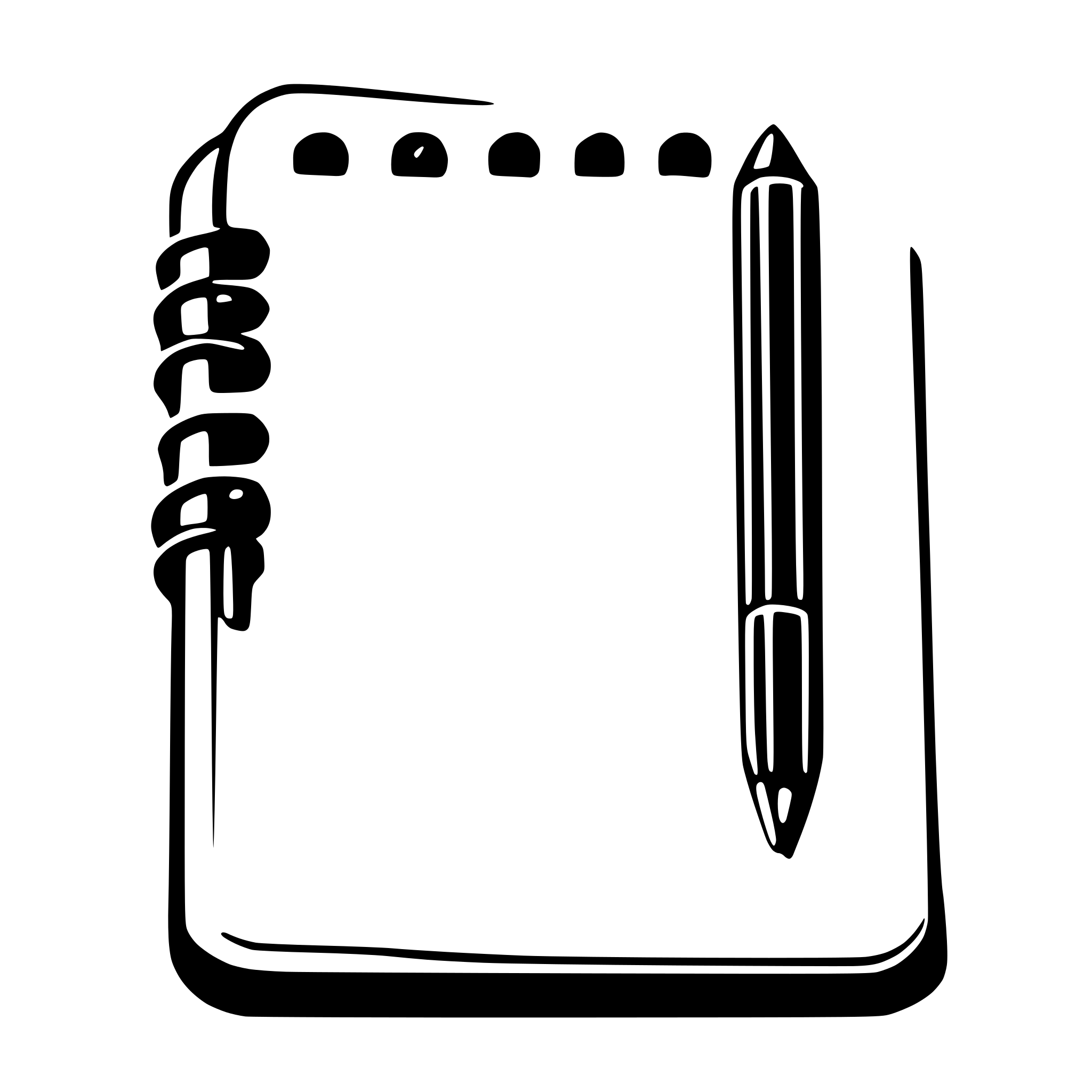 AI-generated SVG of a notebook