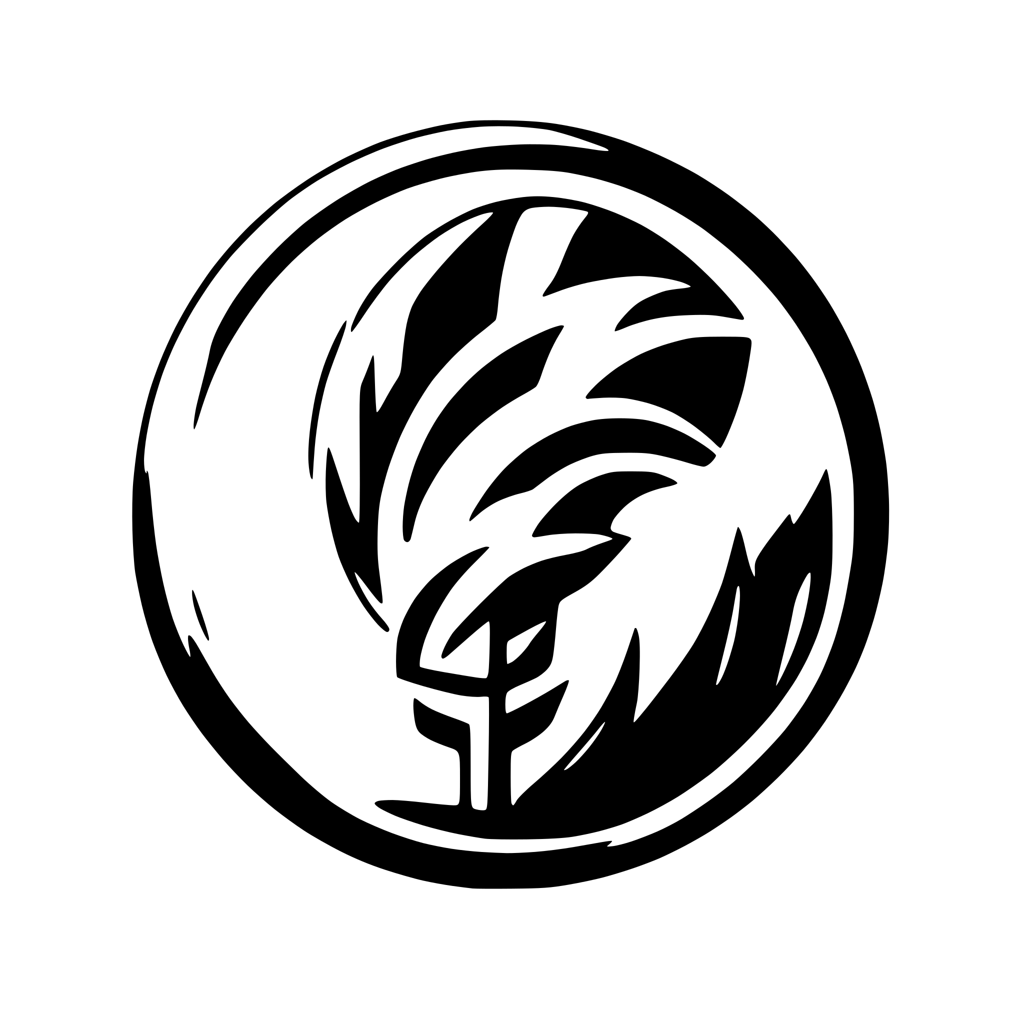 AI-generated SVG of a tornado logo cool blue