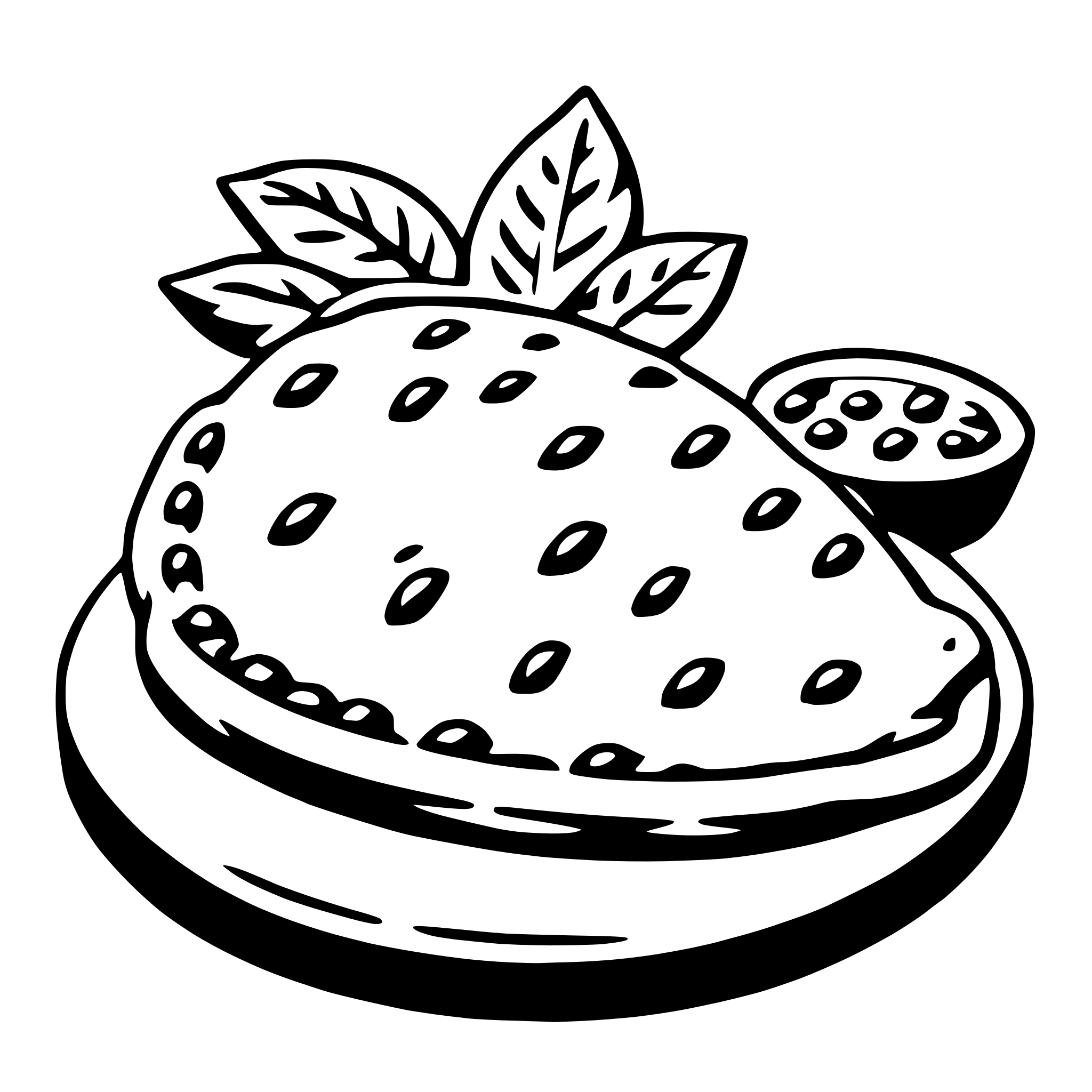 AI-generated SVG of a empanada