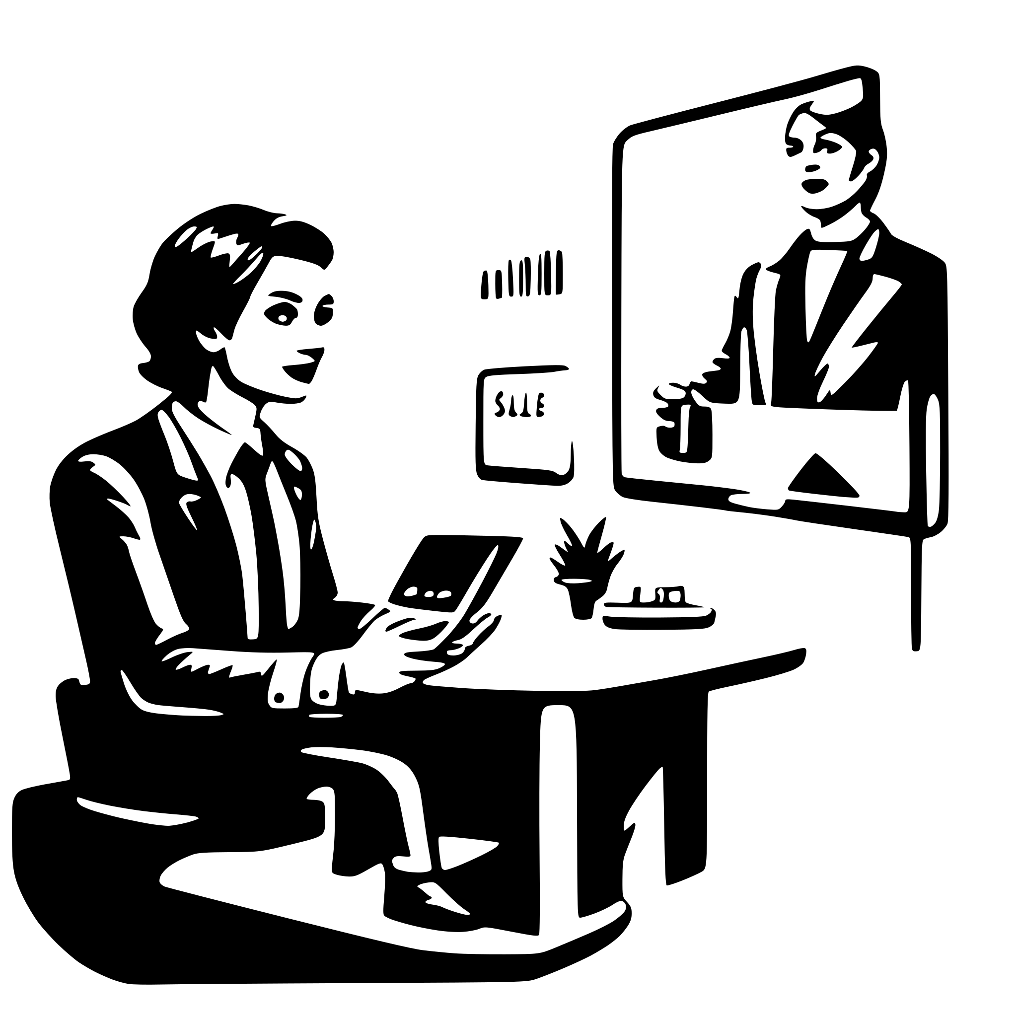 AI-generated SVG of a sales crm