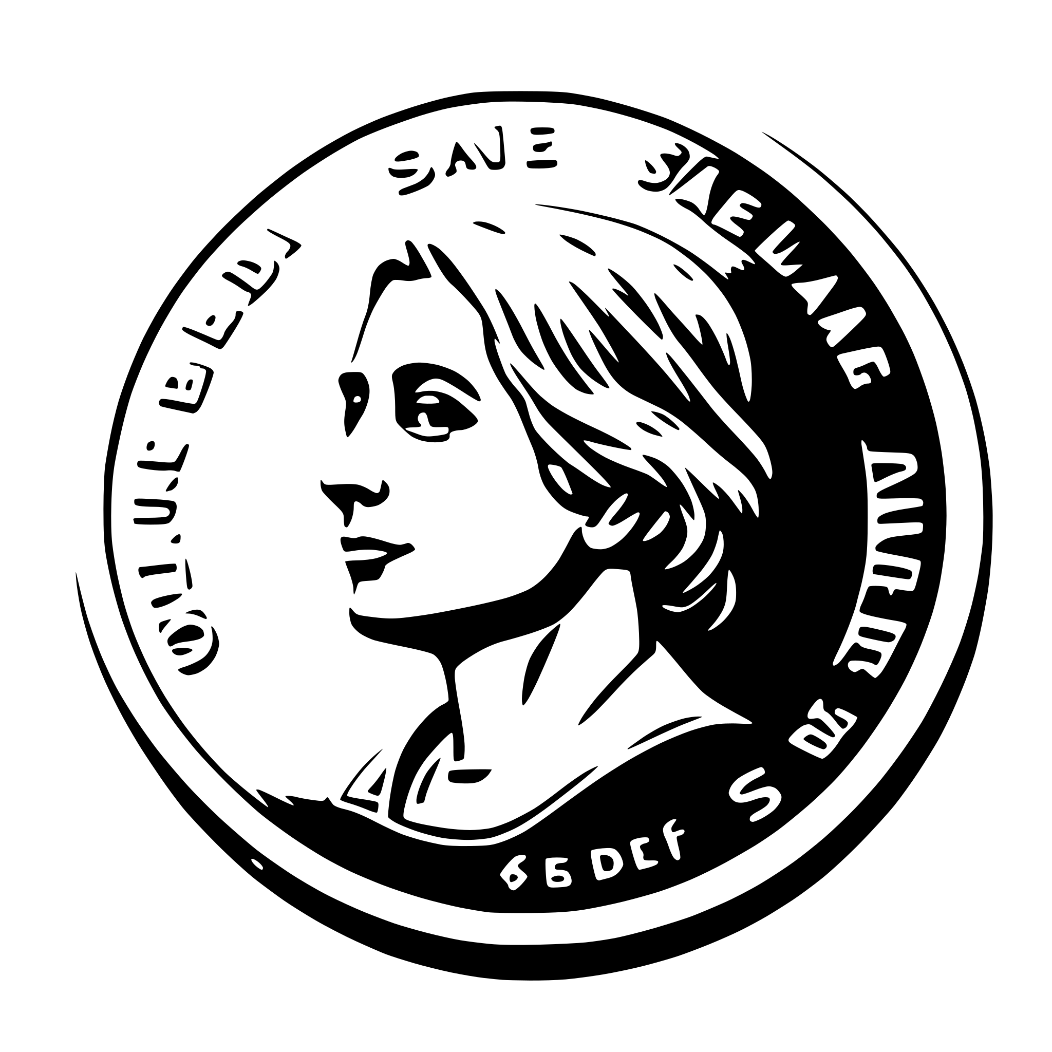 AI-generated SVG of a $5 COIN