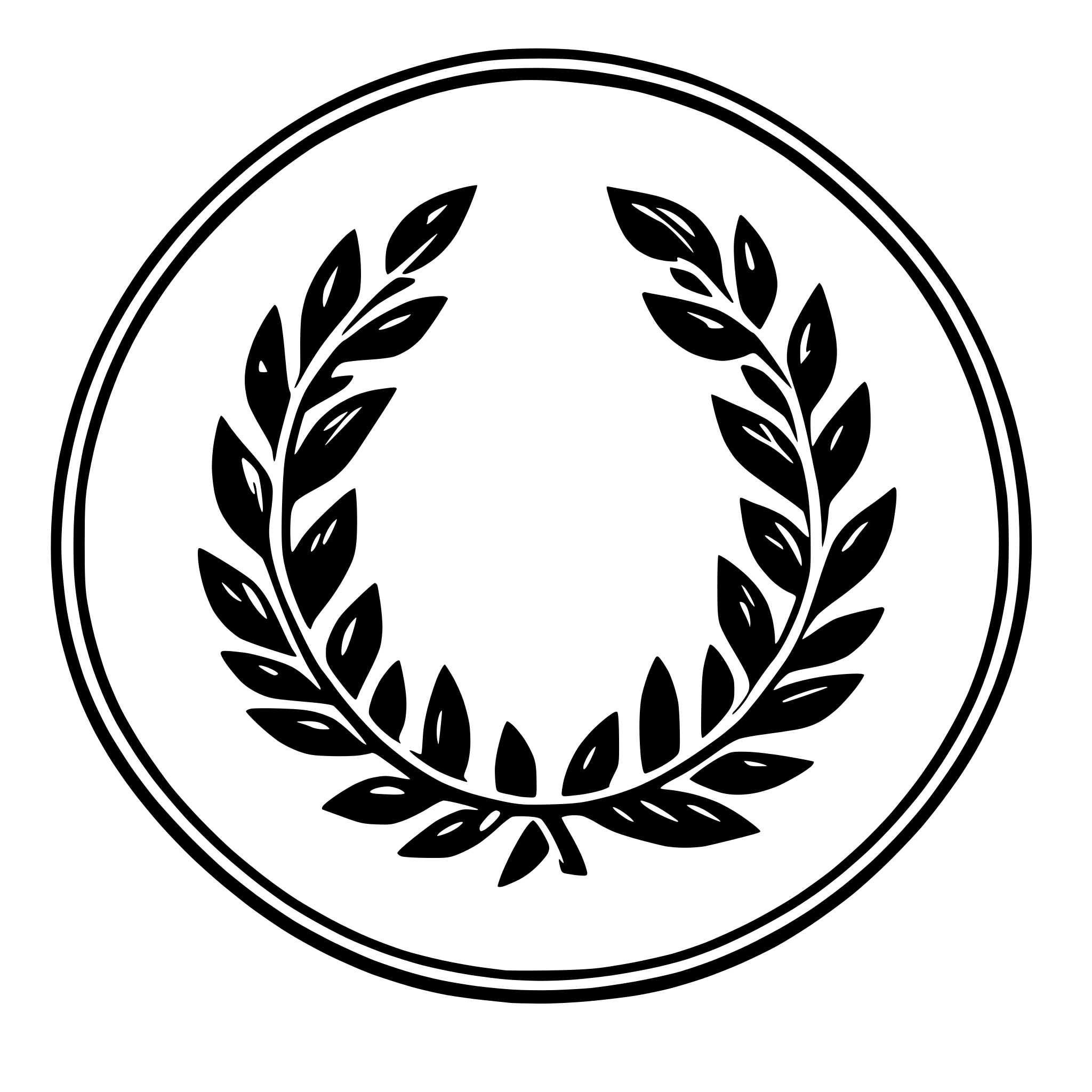 AI-generated SVG of 'laurel wreath'