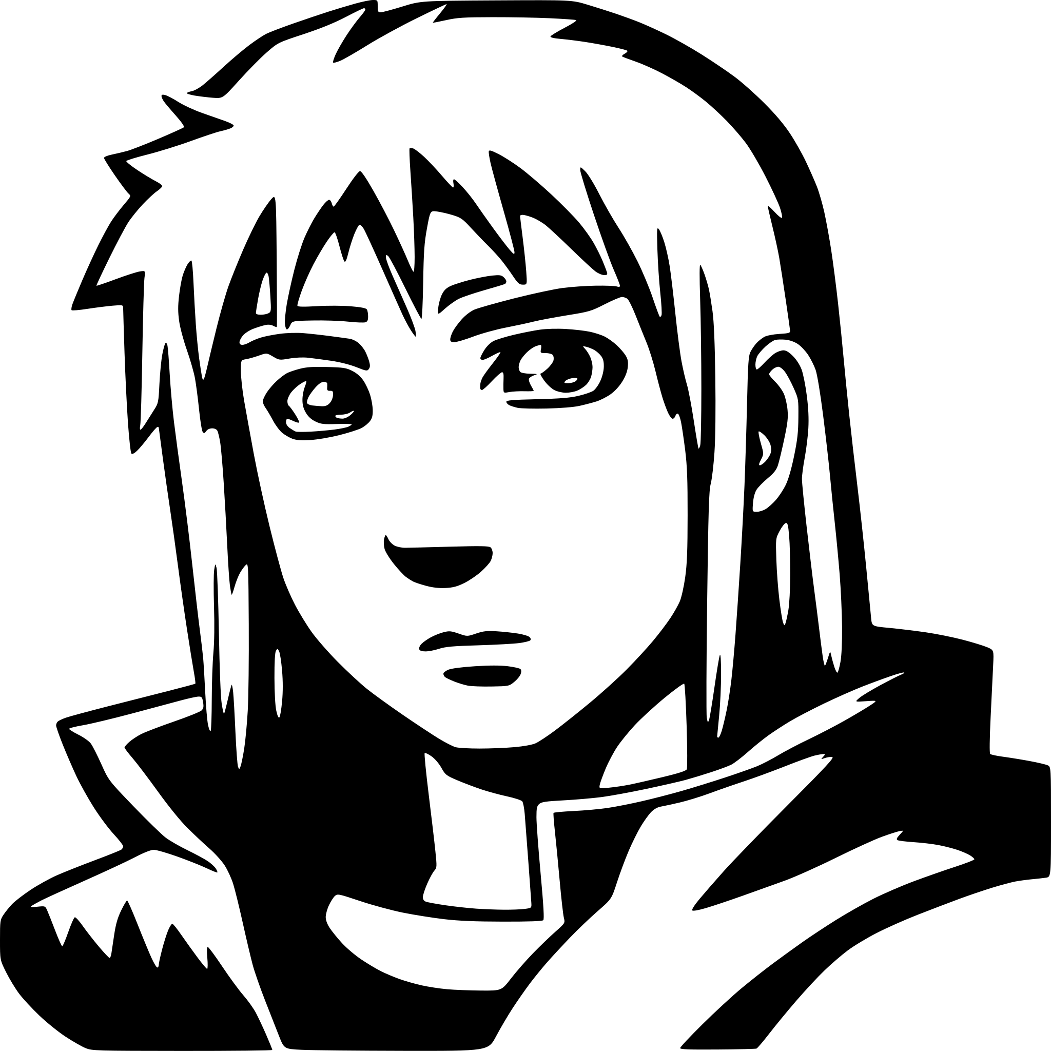 AI-generated SVG of a naruto