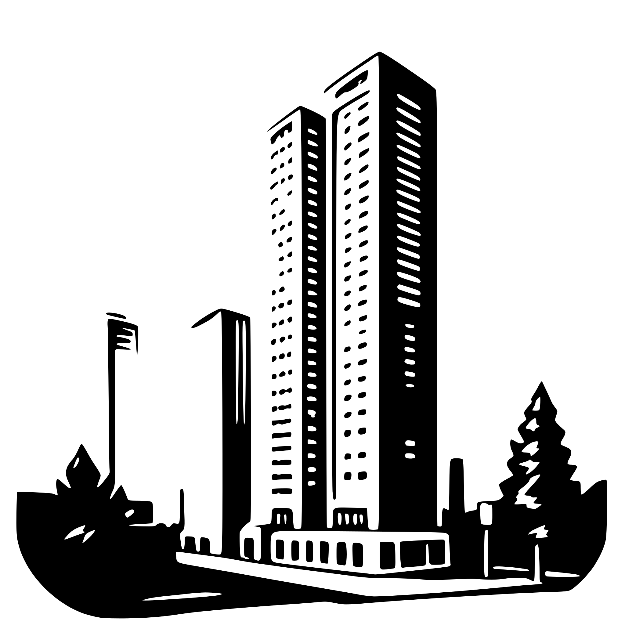 AI-generated SVG of 'skyscraper'