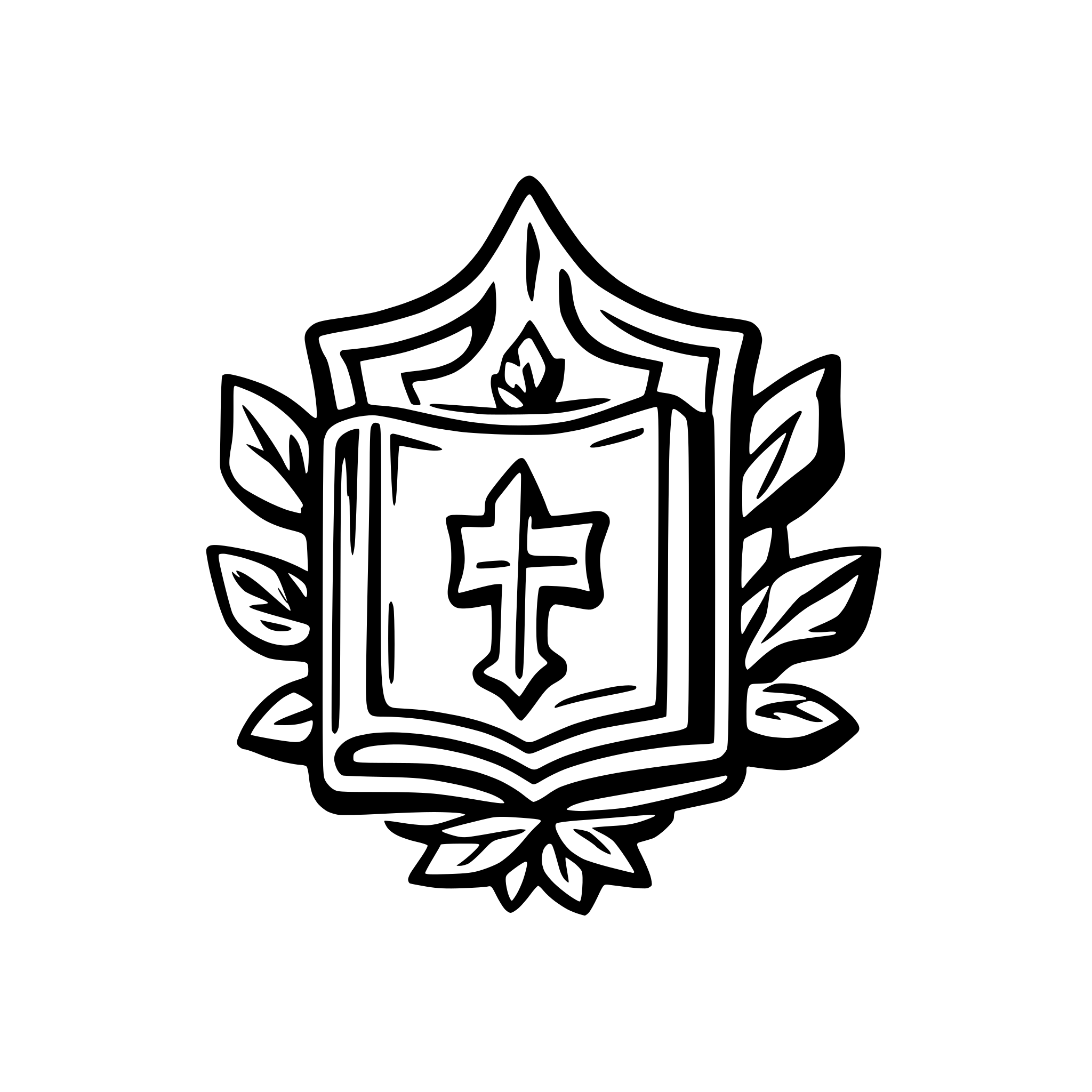 AI-generated SVG of a impressive medival style Family coat of arms of a recipebook