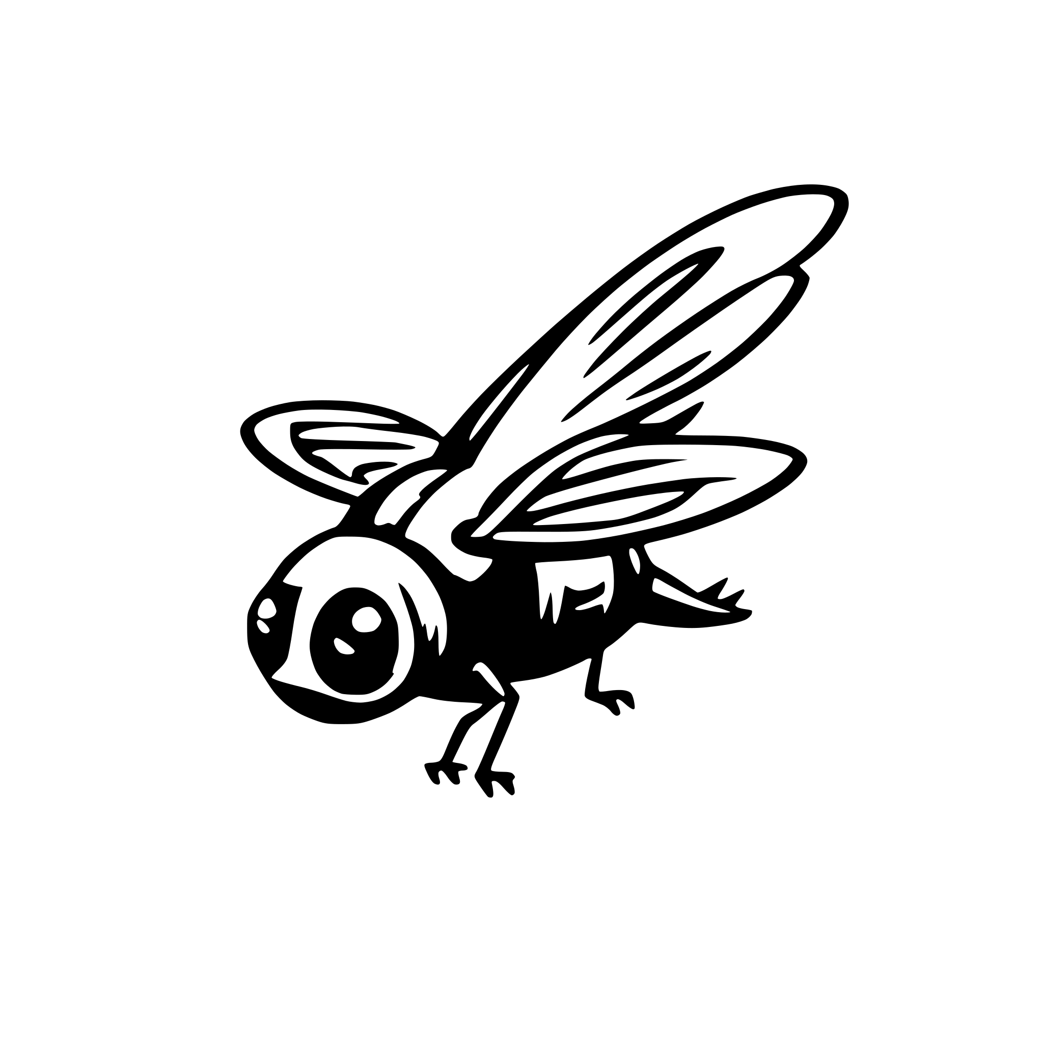 AI-generated SVG of a fly